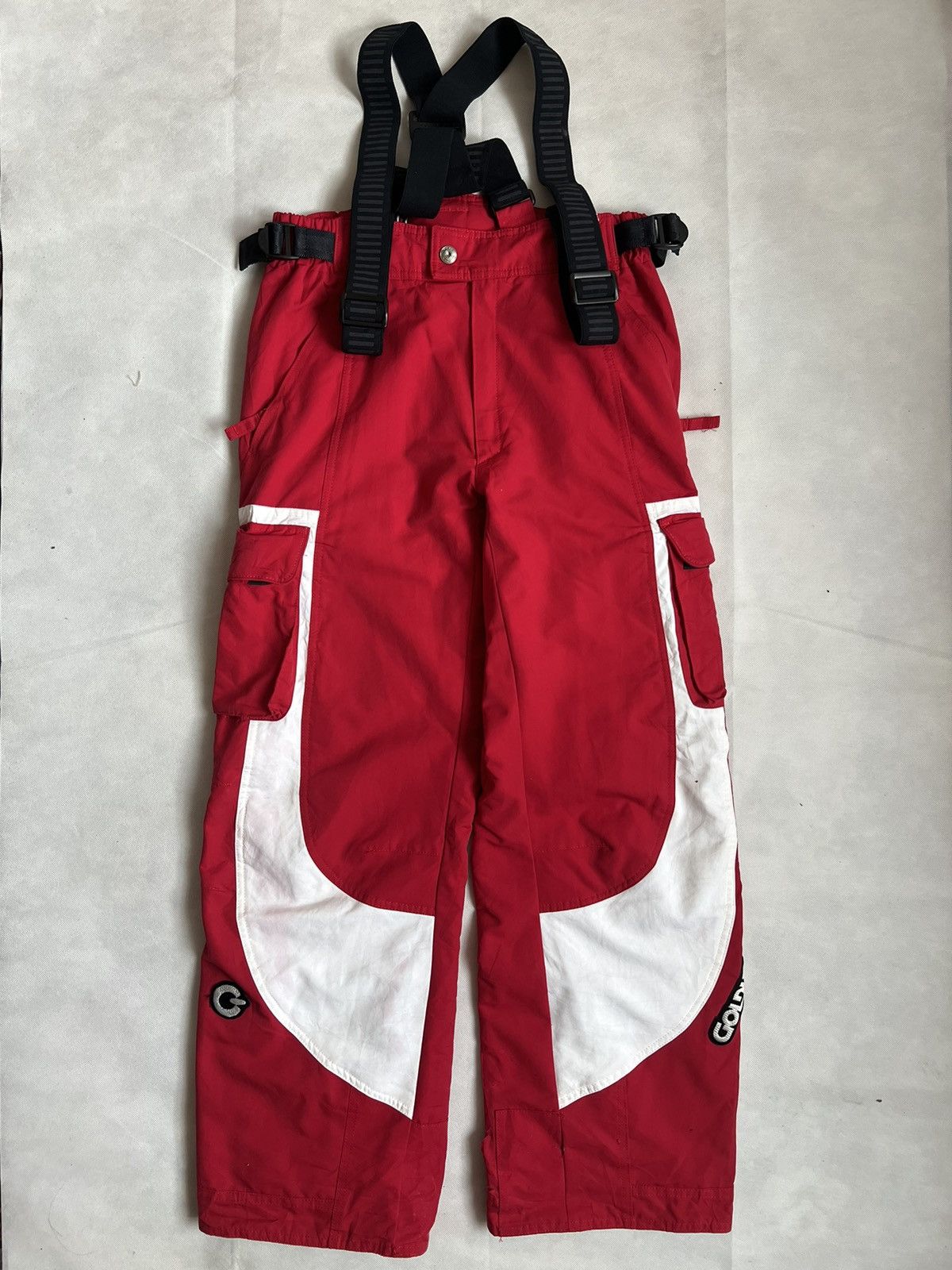 Goldwin Vintage 90's Goldwin Ski Jumpsuit Overall Size US 32 / EU 48 - 1 Thumbnail