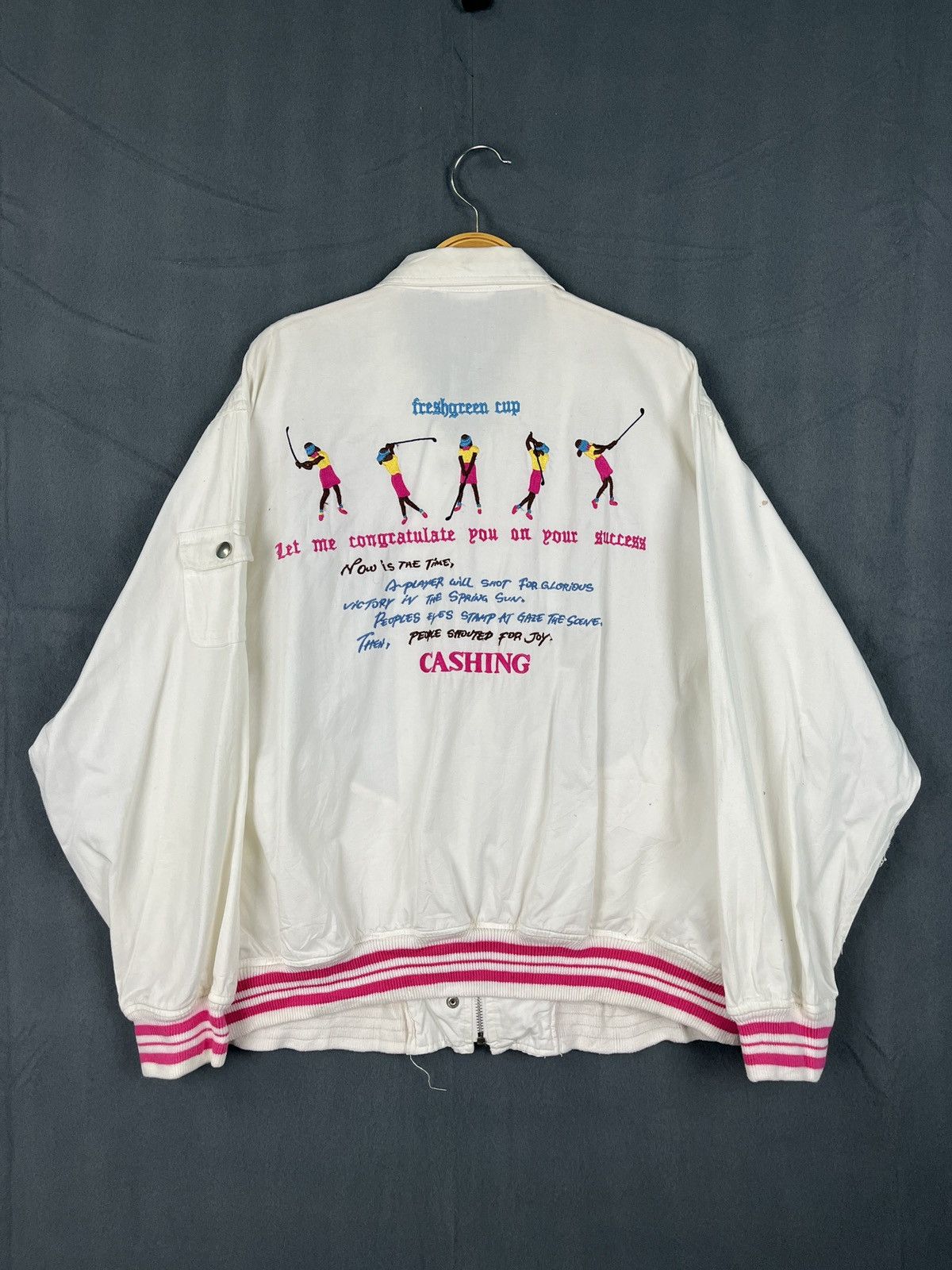 Vintage Cashing Golf Wear Jacket Michel Scovill Size L / US 10 / IT 46 - 1 Thumbnail