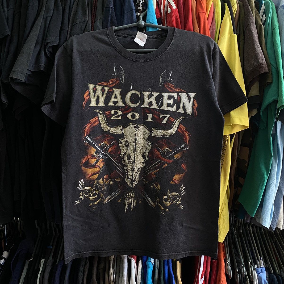 Band Tees × Vintage Vintage Wacken 2017 Festival All Rock Group tee Size US S / EU 44-46 / 1 - 1 Thumbnail