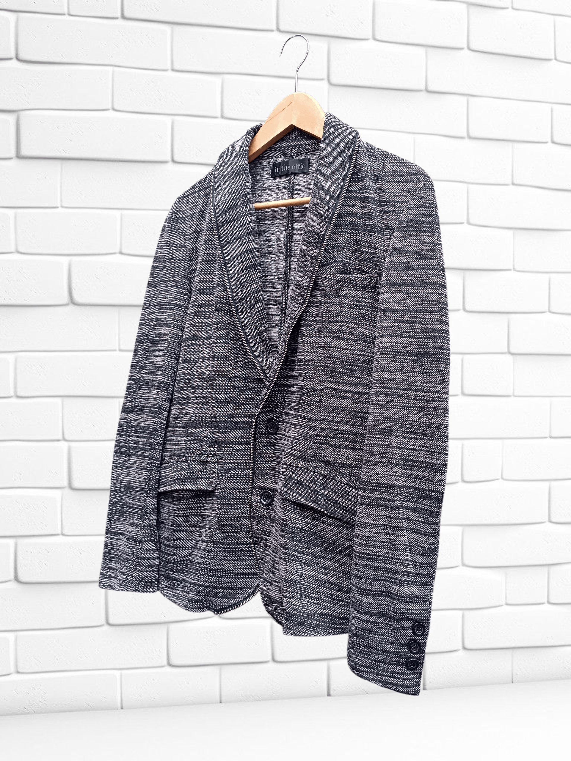 In The Attic In The Attic Tailored Blazer Workwear Gray Size US M / EU 48-50 / 2 - 2 Thumbnail