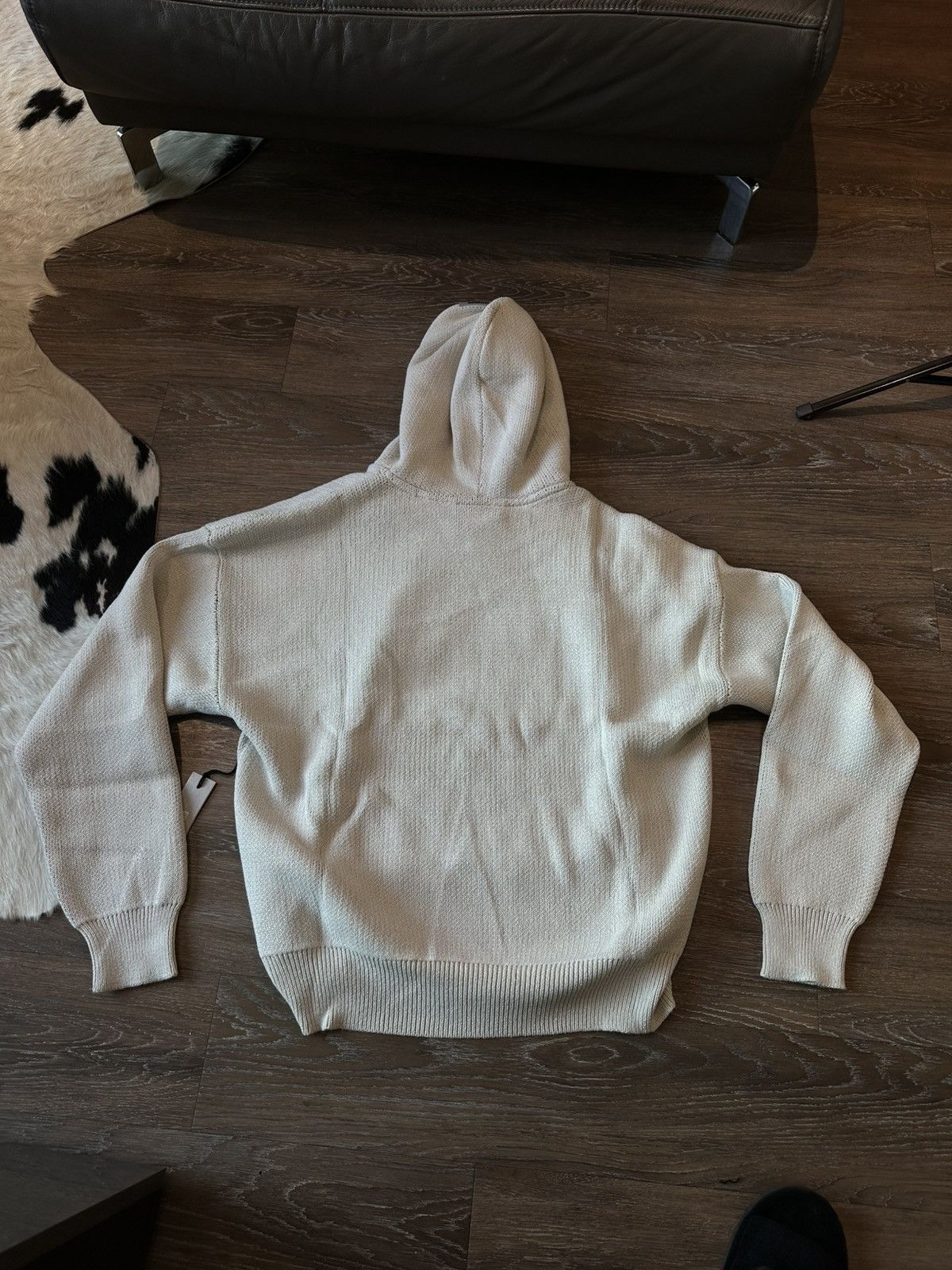 Essentials × Fear of God FOG Essentials knit pullover hoodie Oatmeal Beige Cream Size US M / EU 48-50 / 2 - 4 Thumbnail