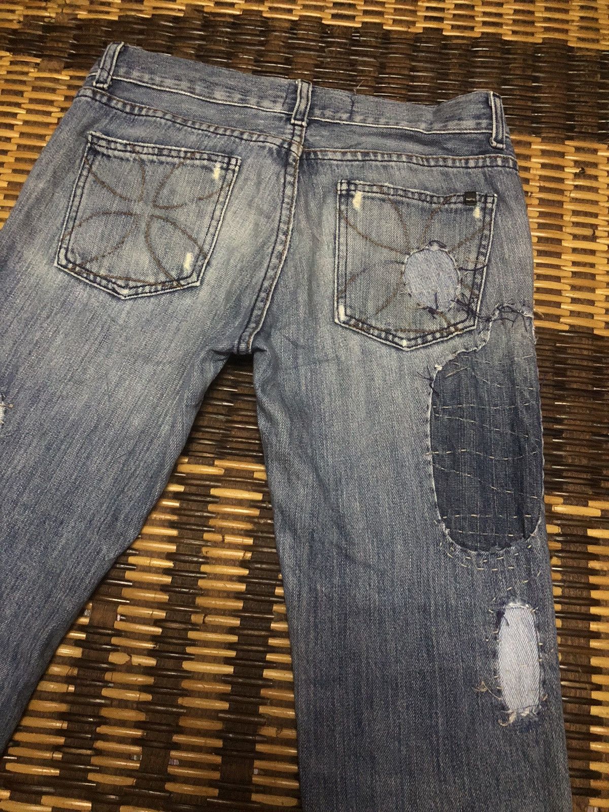 Designer × Vintage VINTAGE HABITUAL WITH PROJECT ALABAMA PATCHWORK JEANS Size 29" - 17 Thumbnail
