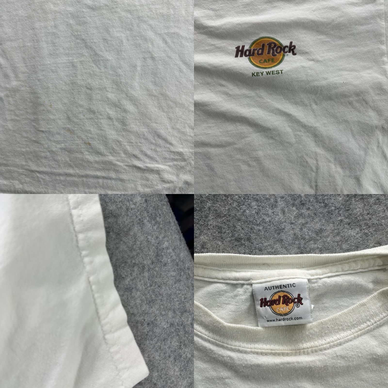 Hard Rock Cafe VINTAGE Hard Rock Cafe T-Shirt Mens Large White Key West Florida Graphic 90s Rock Music Size US L / EU 52-54 / 3 - 8 Thumbnail