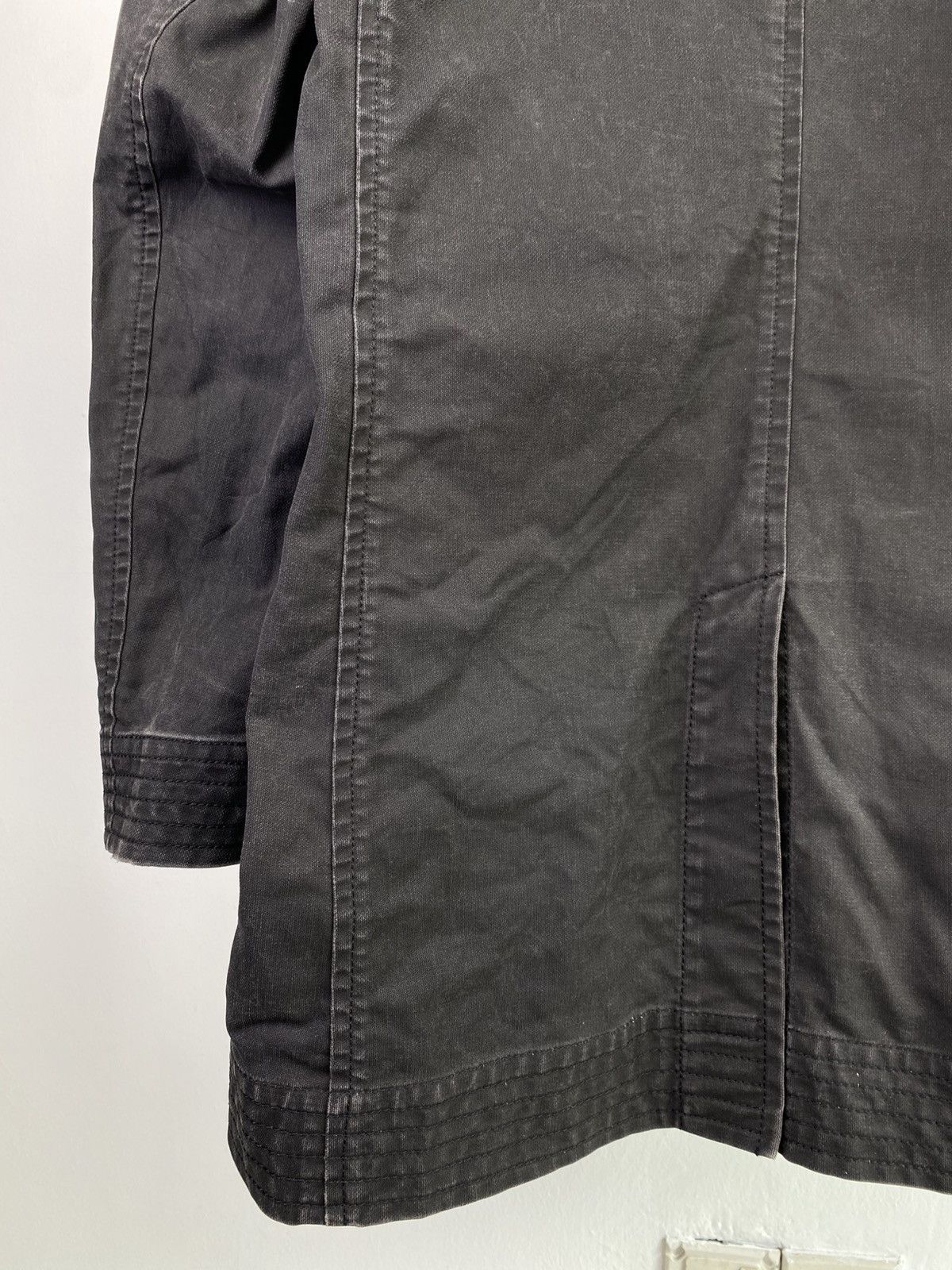 Yohji Yamamoto 90's AAR by Yohji Yamamoto Distressed Black Coat Size US M / EU 48-50 / 2 - 7 Thumbnail