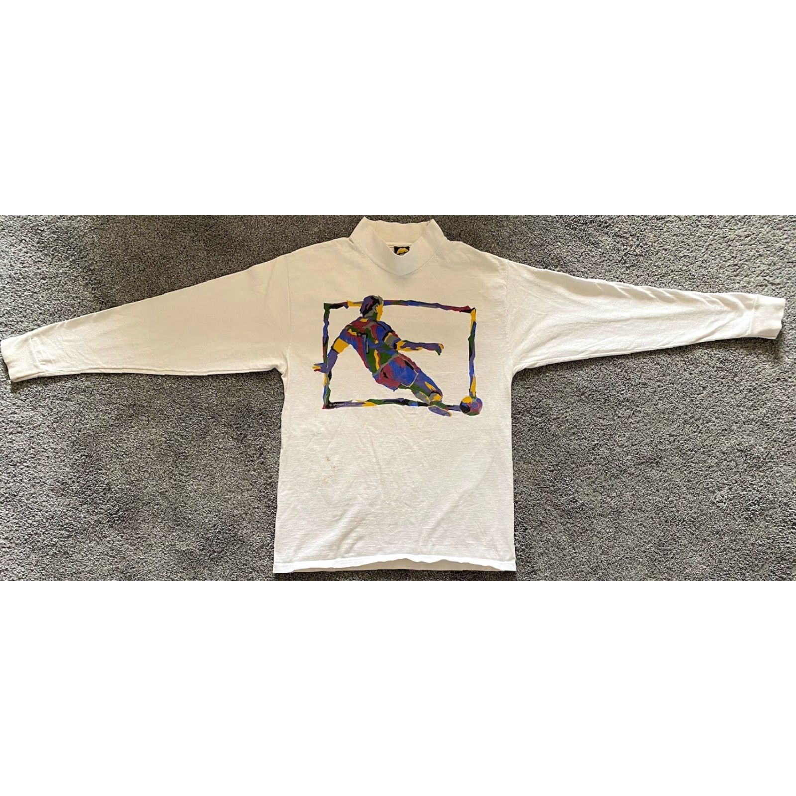 Vintage VINTAGE HL Miller White T-Shirt Men’s Size M USA Soccer 90s Art Sports Shirt Size US M / EU 48-50 / 2 - 2 Thumbnail