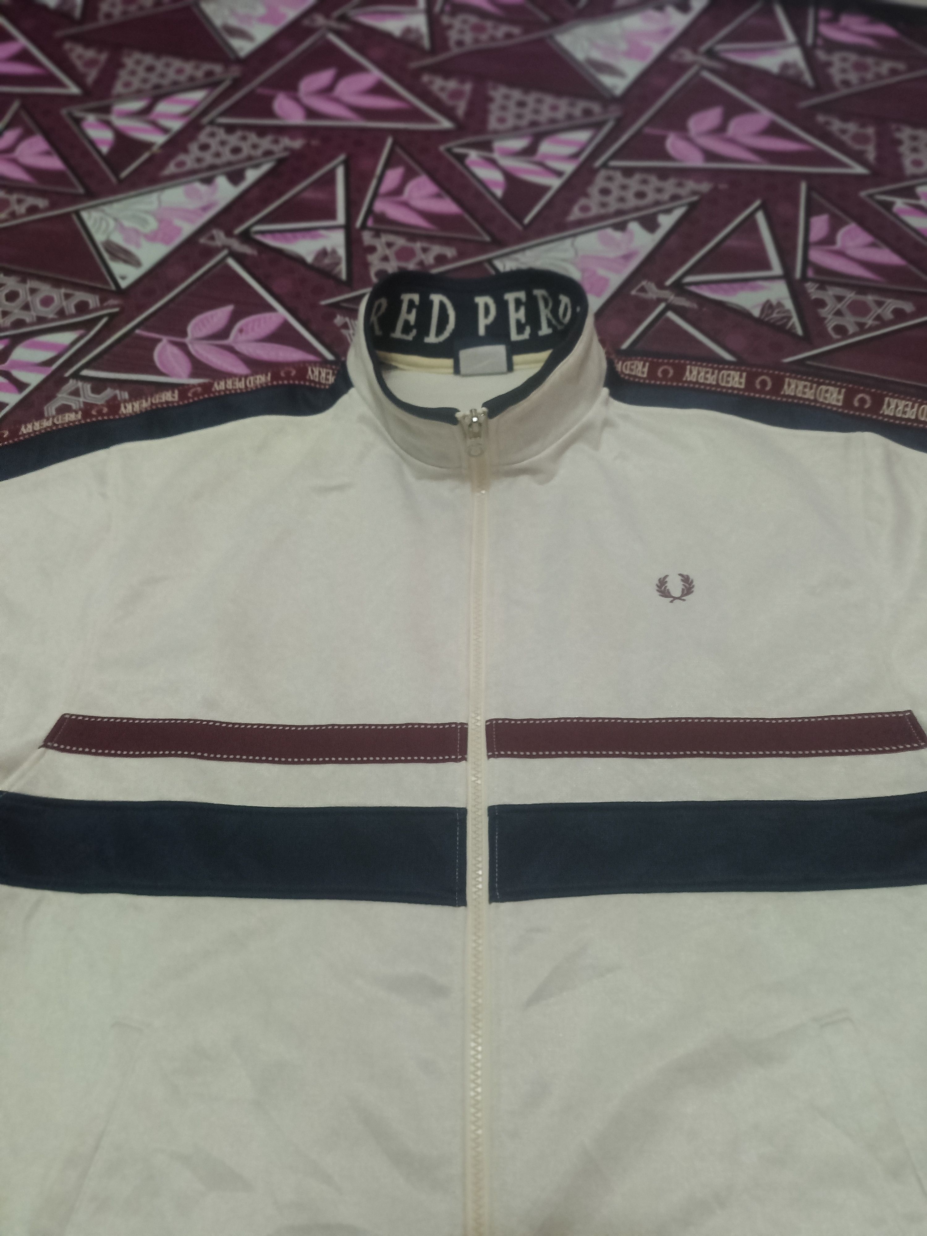 Fred Perry Vintage Fred Perry Track Jacket Side tape Size US M / EU 48-50 / 2 - 3 Thumbnail