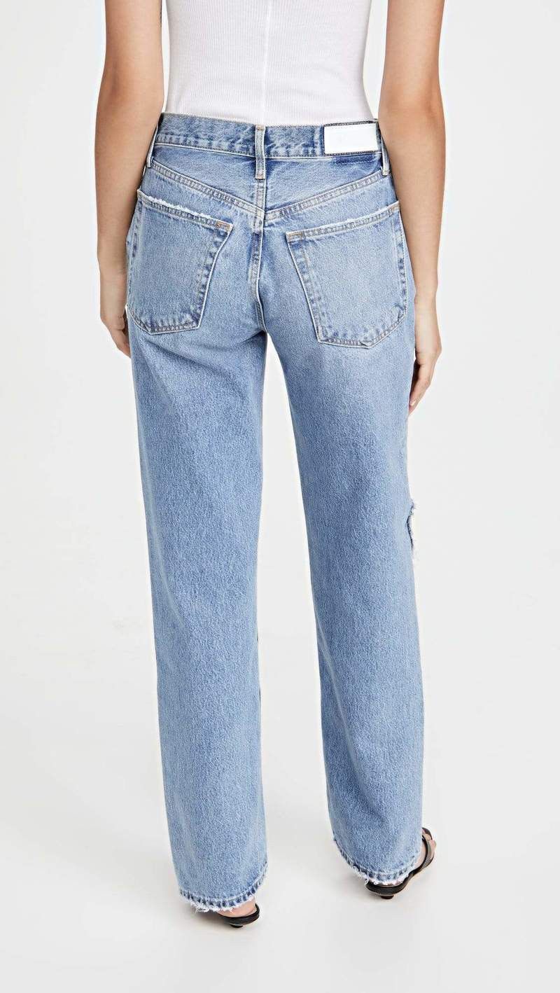 RE/DONE o1mle0524 Sunfaded Destroy Jeans in Blue Size 28" / US 6 / IT 42 - 3 Thumbnail
