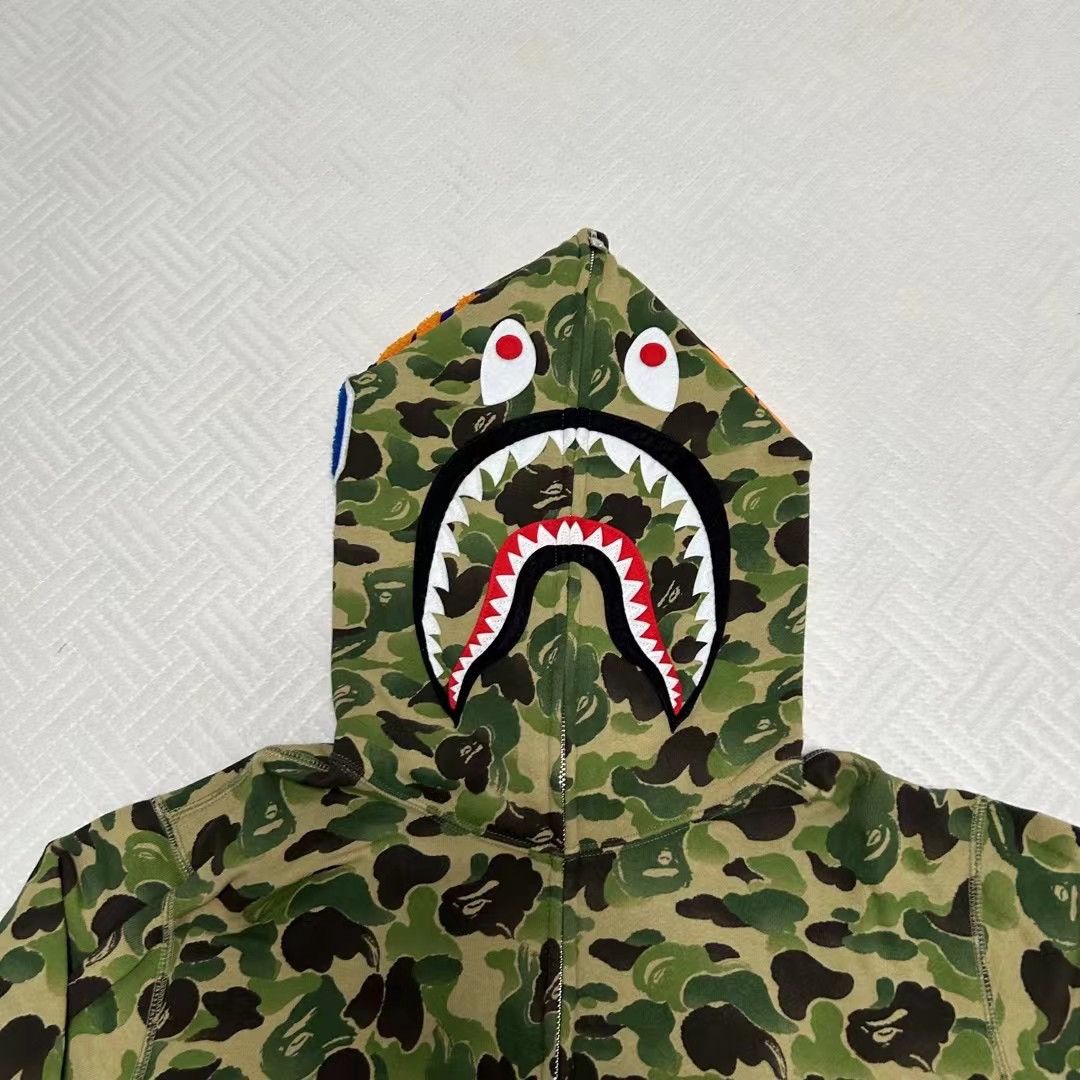 Bape ABC CAMO SHARK FULL ZIP HOODIE Size US L / EU 52-54 / 3 - 3 Thumbnail