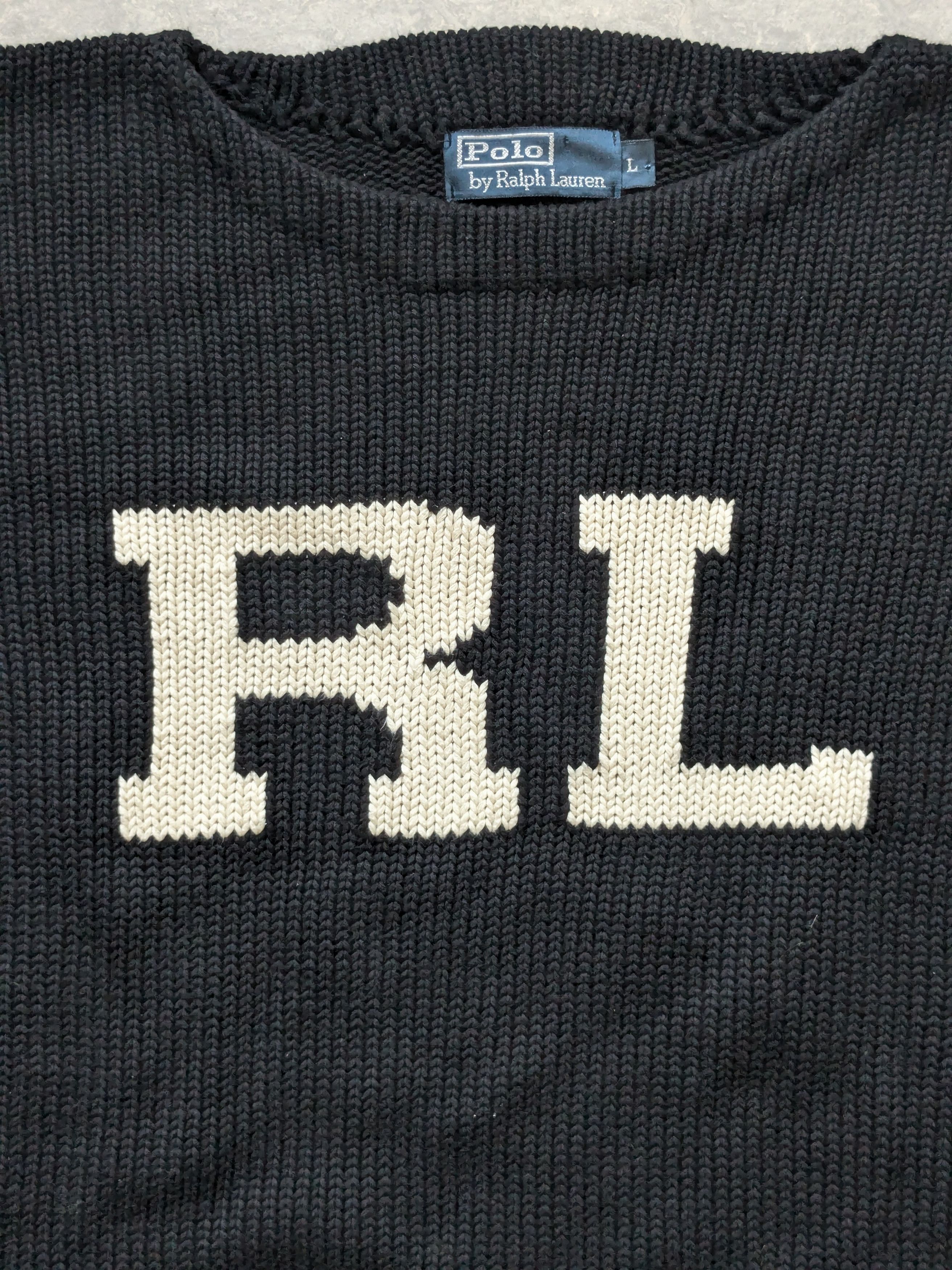 Polo Ralph Lauren Vintage Polo Ralph Lauren Big Logo RL Size US L / EU 52-54 / 3 - 3 Thumbnail