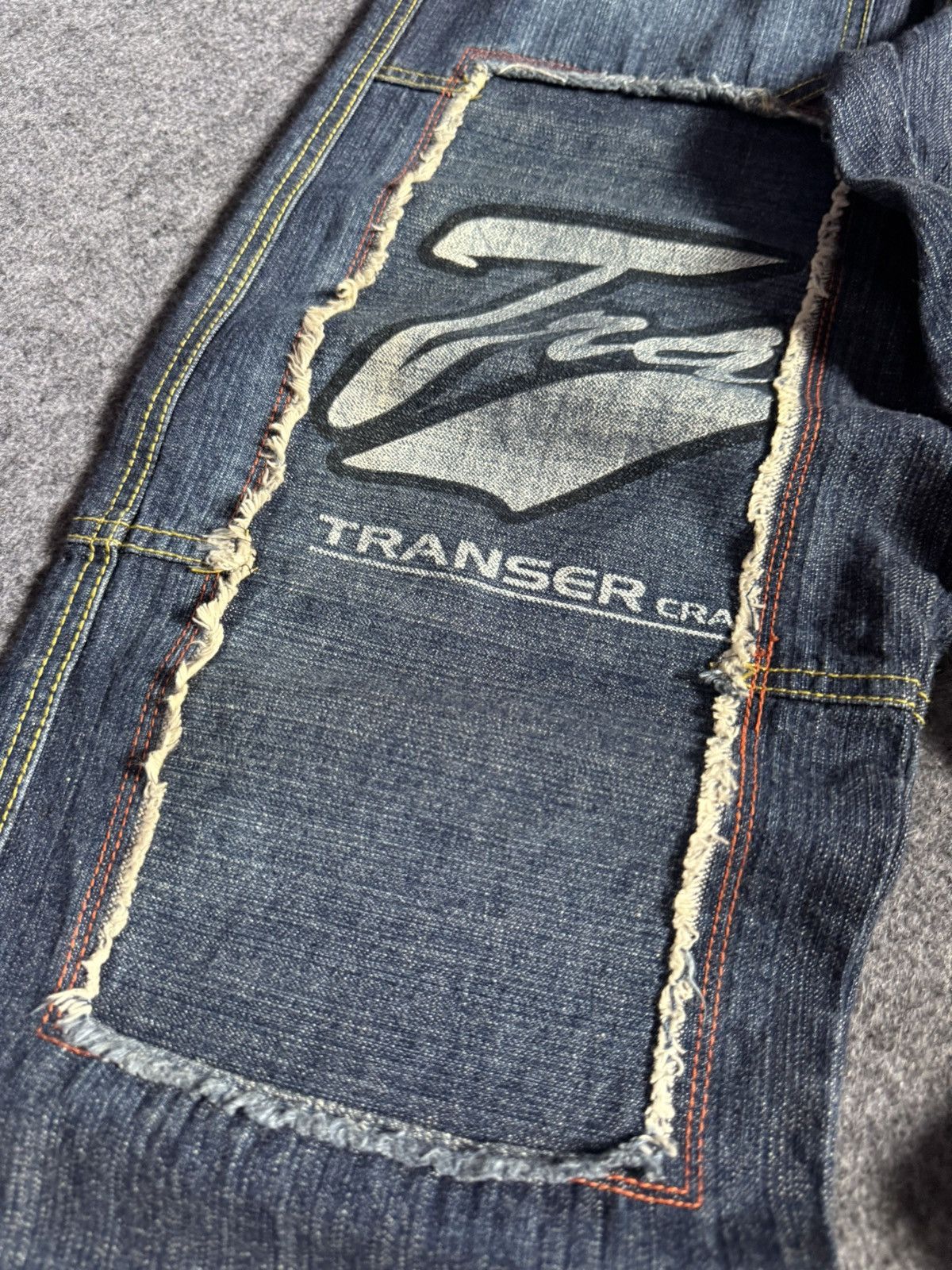 G-Unit × JNCO 2000s Transfer Baggy Patch Work Details Loose Jeans Size US 29 - 10 Thumbnail