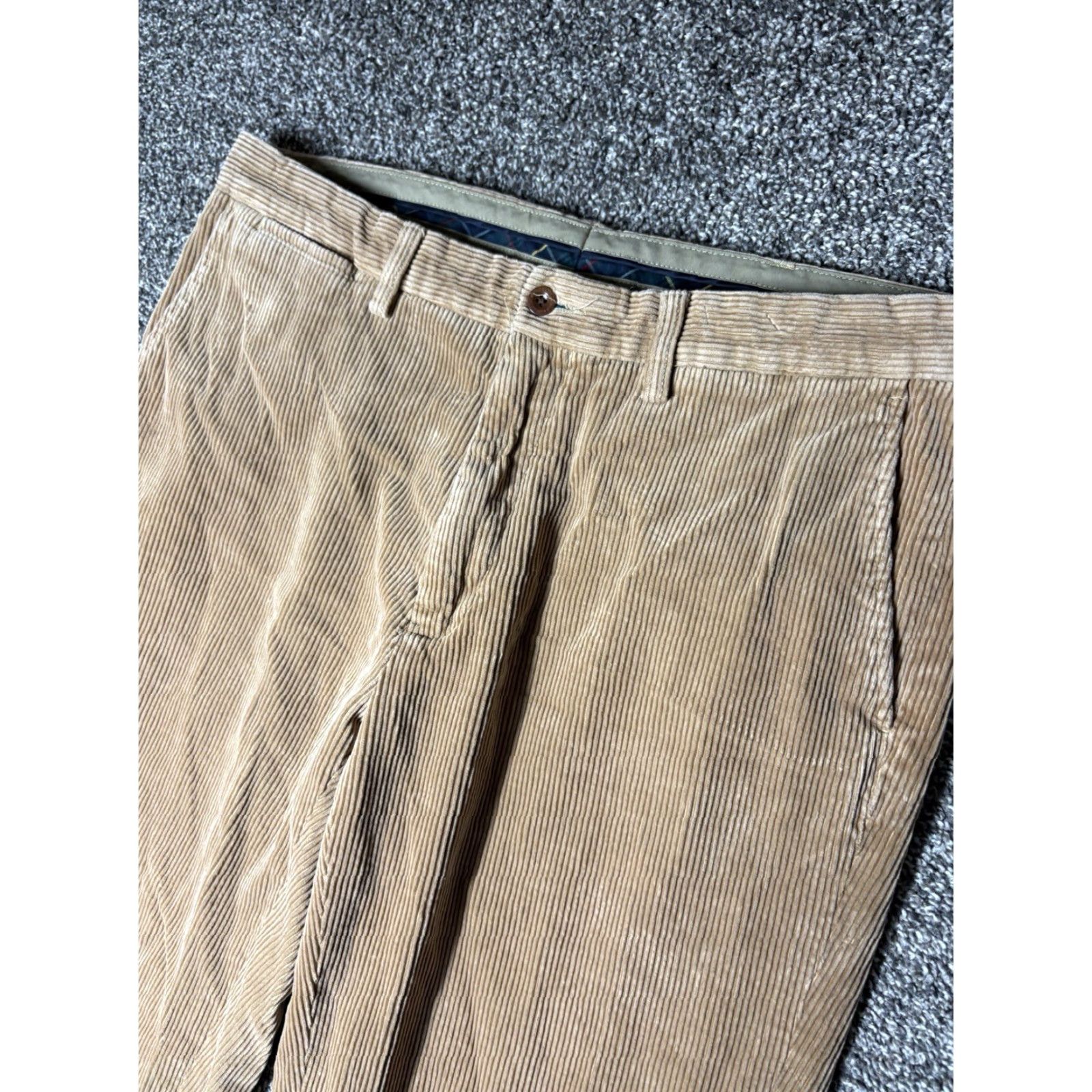 Polo Ralph Lauren VTG Polo Ralph Lauren Corduroy Pants Men 35x30 Brown Tan Chino Vintage USA Preppy Logo Size US S / EU 44-46 / 1 - 3 Thumbnail