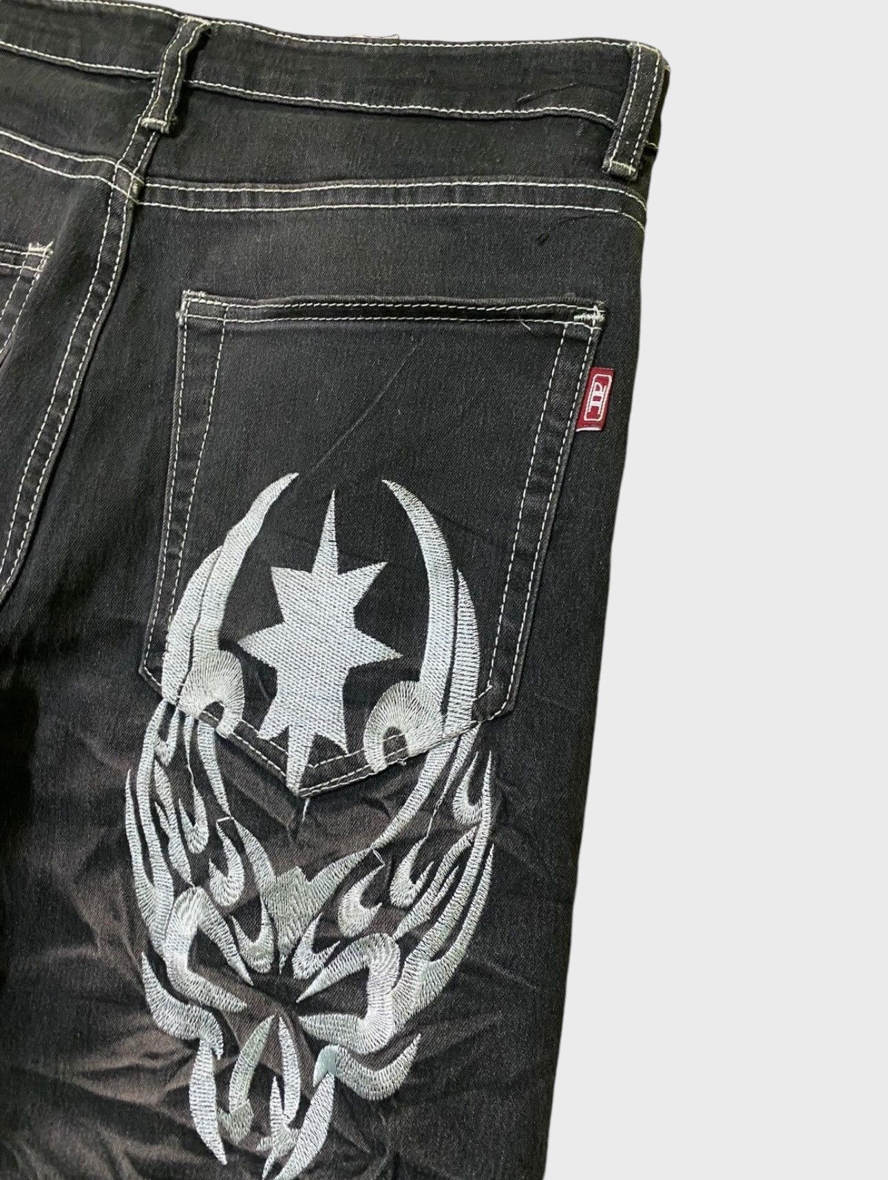 Designer × Japanese Brand × Vintage Rare ICE POINT EMBROIDERED LOGO ACID WASH DESIGN DENIM Size US 30 / EU 46 - 18 Thumbnail