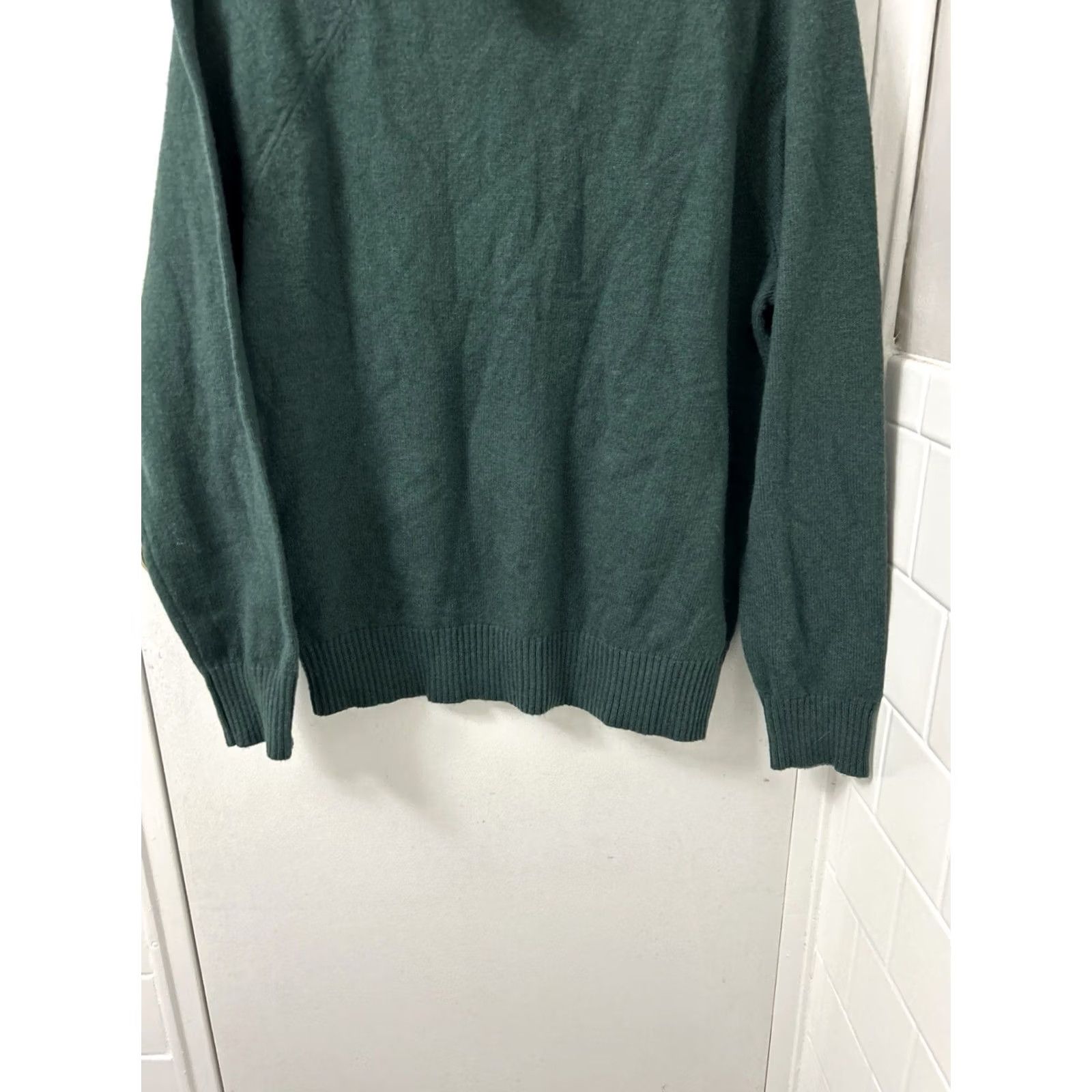 Vintage J Crew Sweater Mens Large Green Lambswool Blend Crewneck Pullover L/S AA027 NWT Size US L / EU 52-54 / 3 - 3 Thumbnail