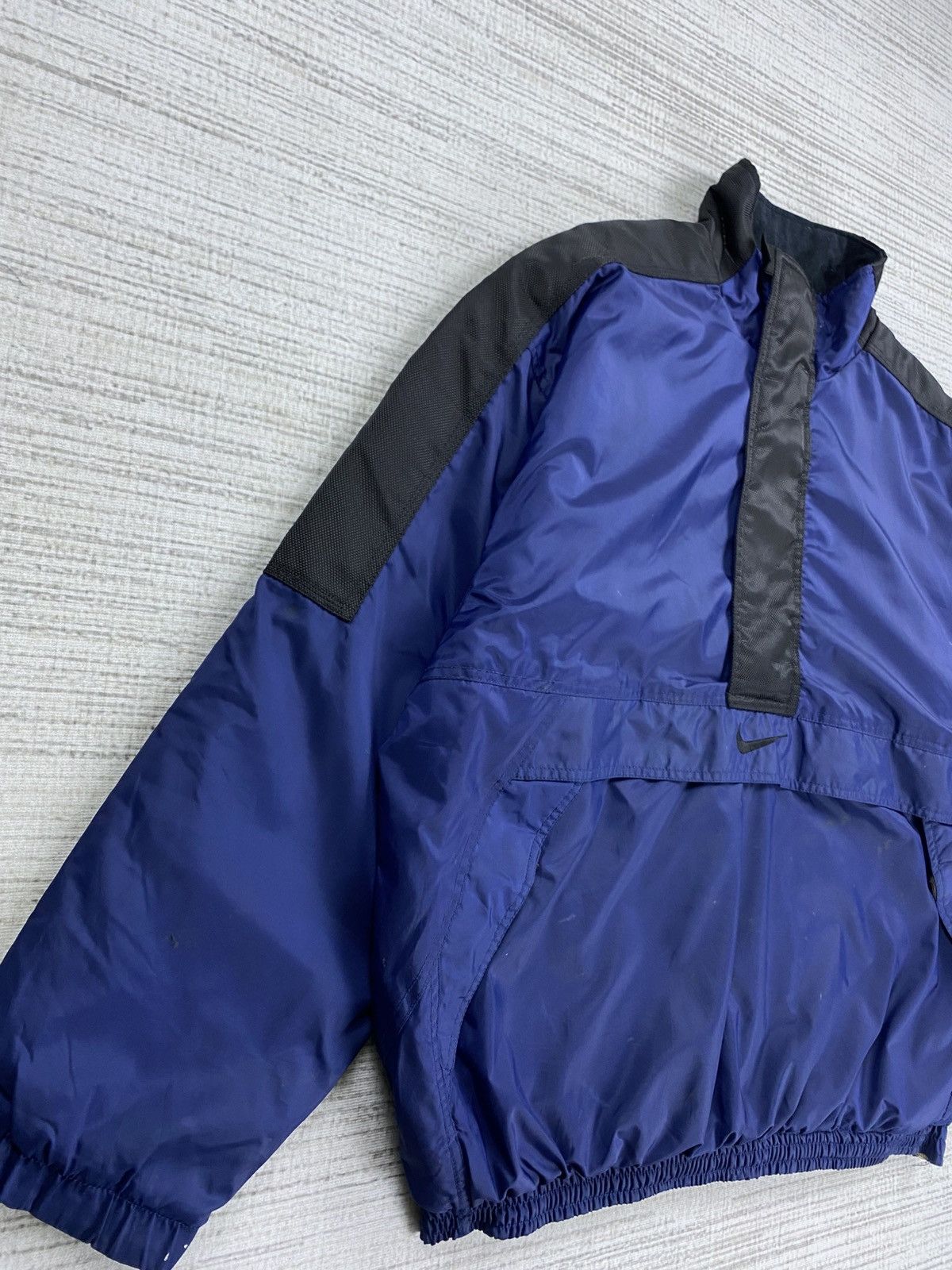 Nike 🔥90s Nike Center Swoosh Pullover Anorak Back Hit Jacket Size US XL / EU 56 / 4 - 3 Thumbnail