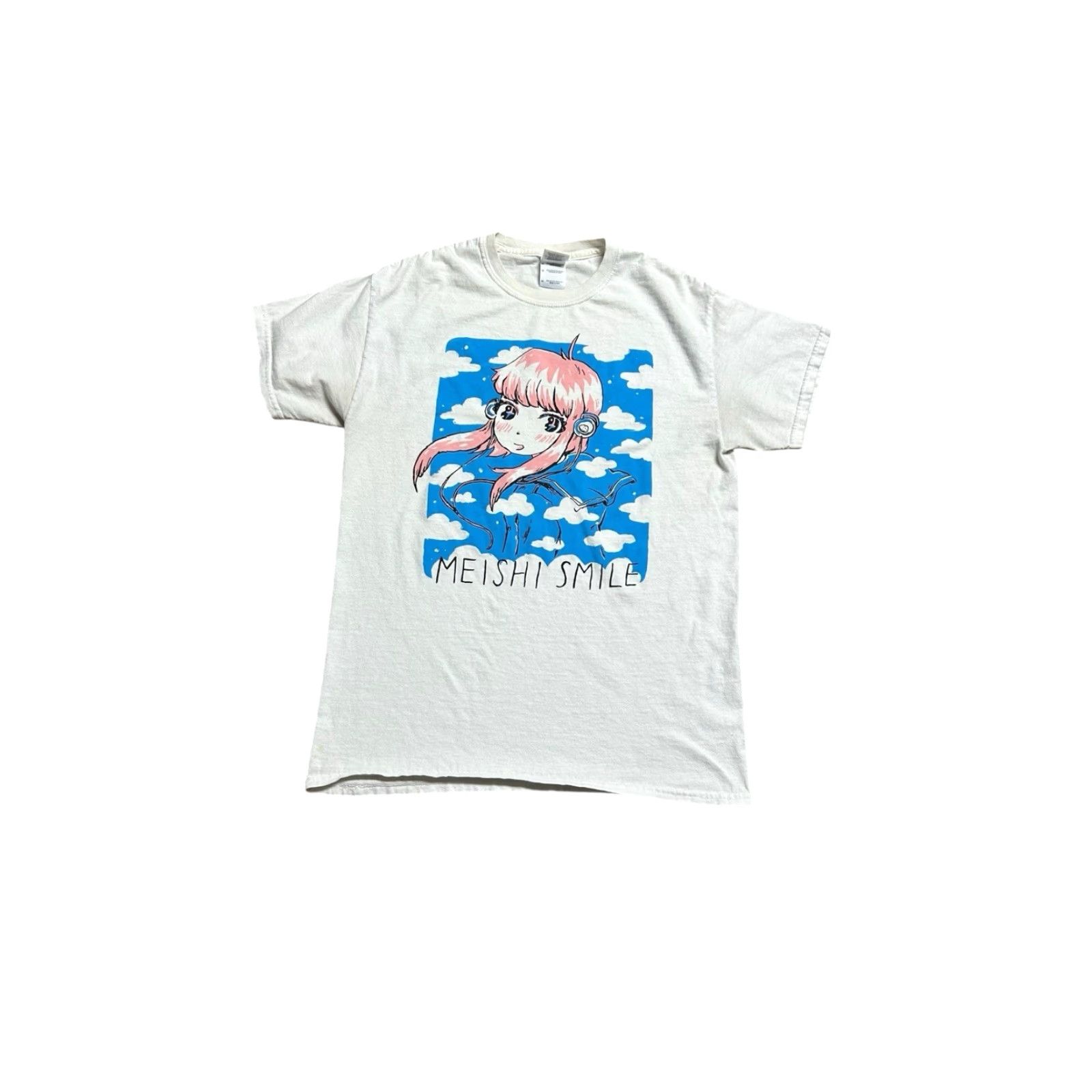 Vintage Mizucat Bishoujo Anime T-Shirt White Short Sleeve Tee Men's Medium Vintage Y2K Shirt Size US M / EU 48-50 / 2 - 5 Thumbnail