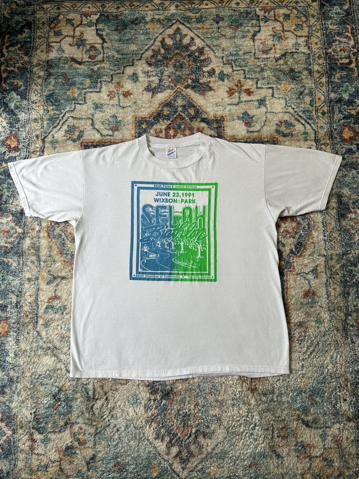 Vintage Vintage Selah Biathlon T-shirt Size XL Size US XL / EU 56 / 4 - 1 Thumbnail