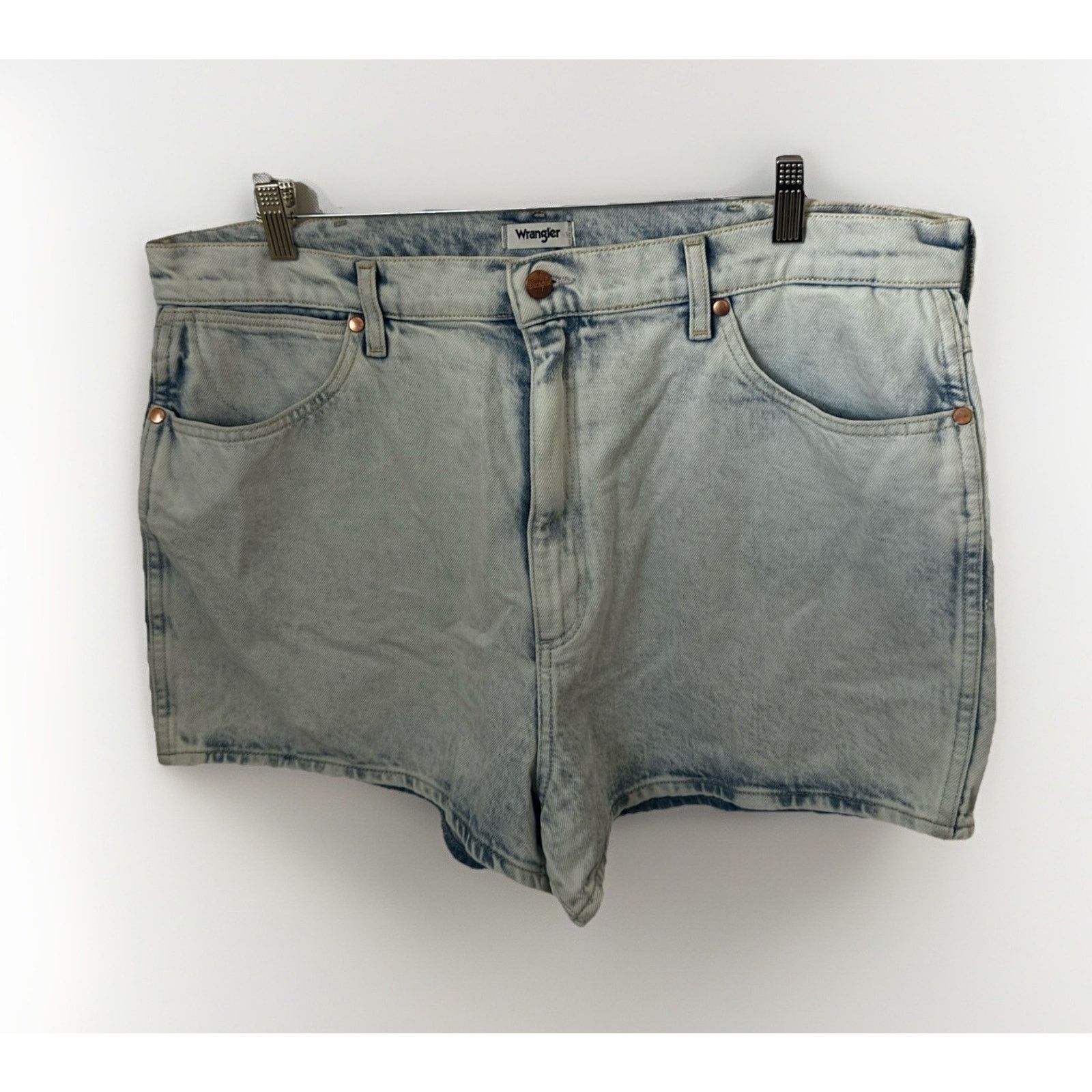 Wrangler Wrangler Festival Stretch Denim High Rise Western Shorts Size 35" - 1 Thumbnail