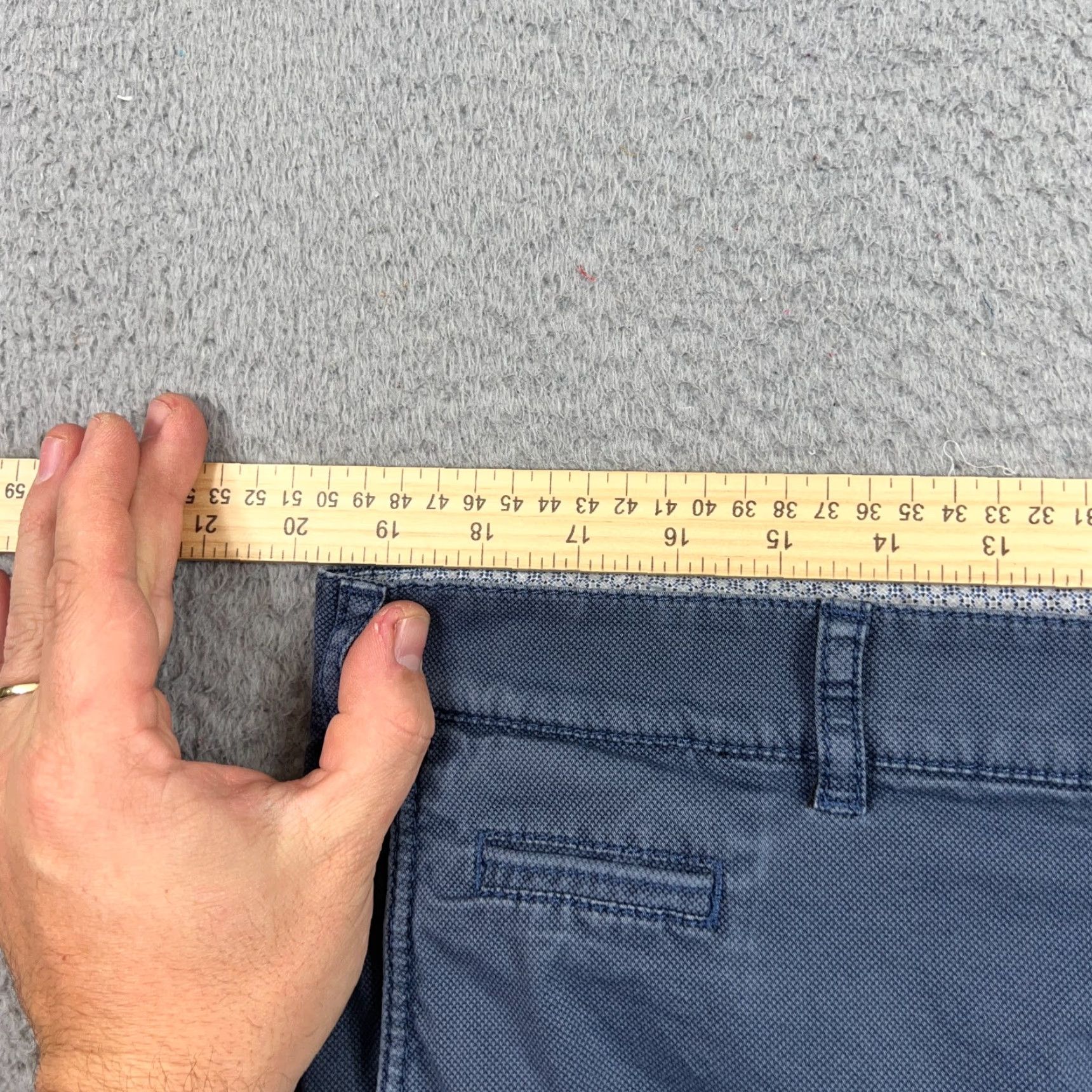 BRAX BRAX Shorts Men 40 Chino Flat Front Blue Breathable Lightweight Casual Mid Rise 11in Inseam Size US 40 / EU 56 - 6 Thumbnail