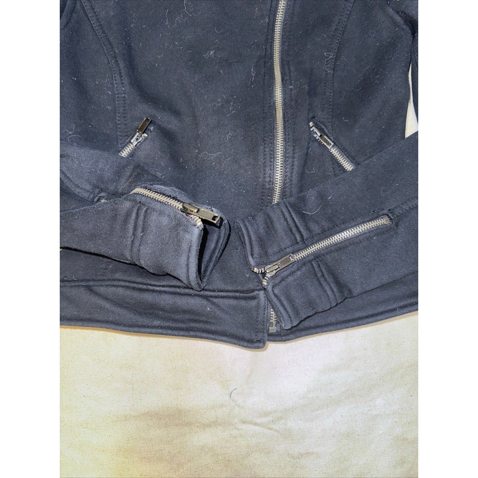 Gap Gap Womens Motorcycle Biker Jacket Black Asymmetric Zip Pock Size XS / US 0-2 / IT 36-38 - 4 Thumbnail