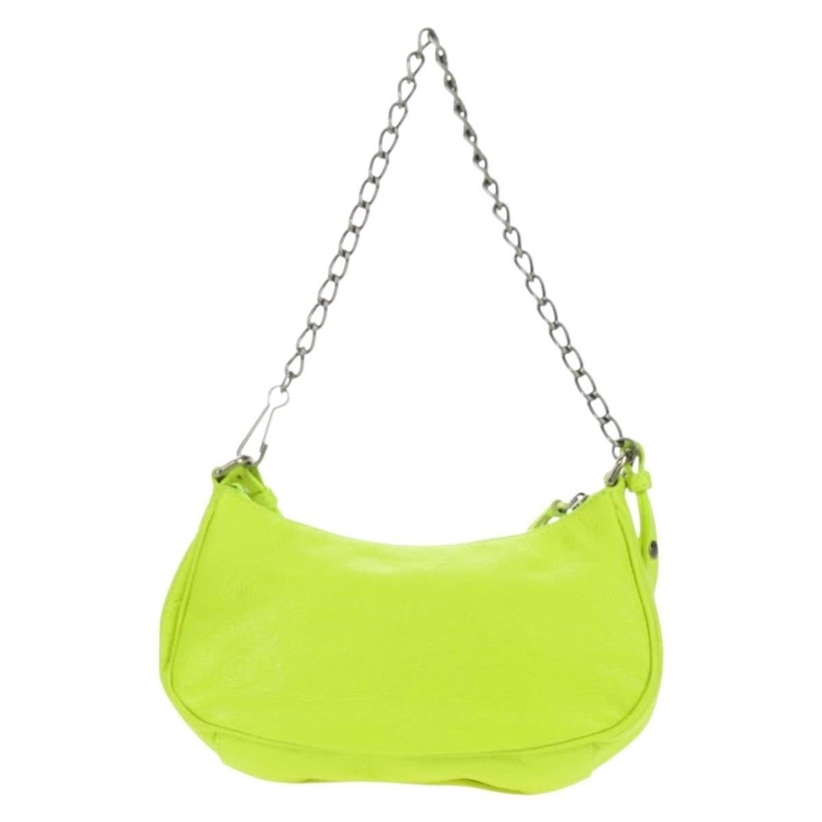 Balenciaga Balenciaga Chain Le Cagole XS Shoulder Bag Green Size ONE SIZE - 2 Thumbnail
