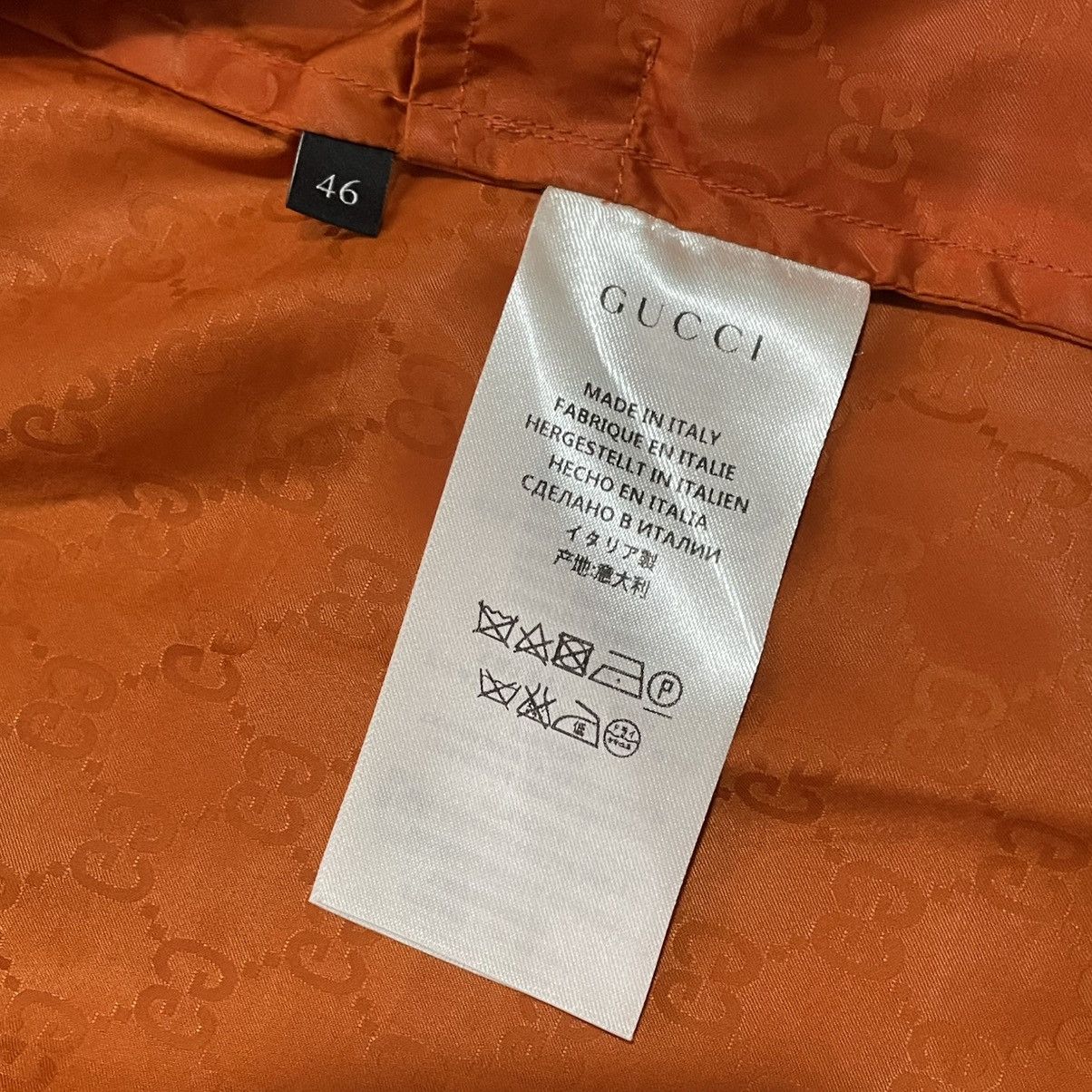 Gucci Gucci GG Monogram Orange Rare Light Jacket Luxury rap y2k Size US M / EU 48-50 / 2 - 11 Thumbnail