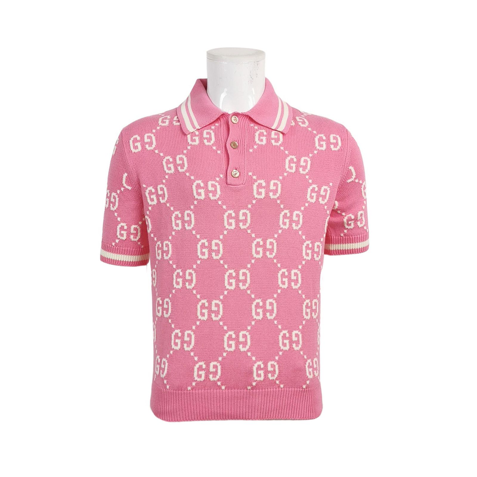 Gucci Gucci GG Monogram Knit Polo Size S Size US S / EU 44-46 / 1 - 1 Thumbnail