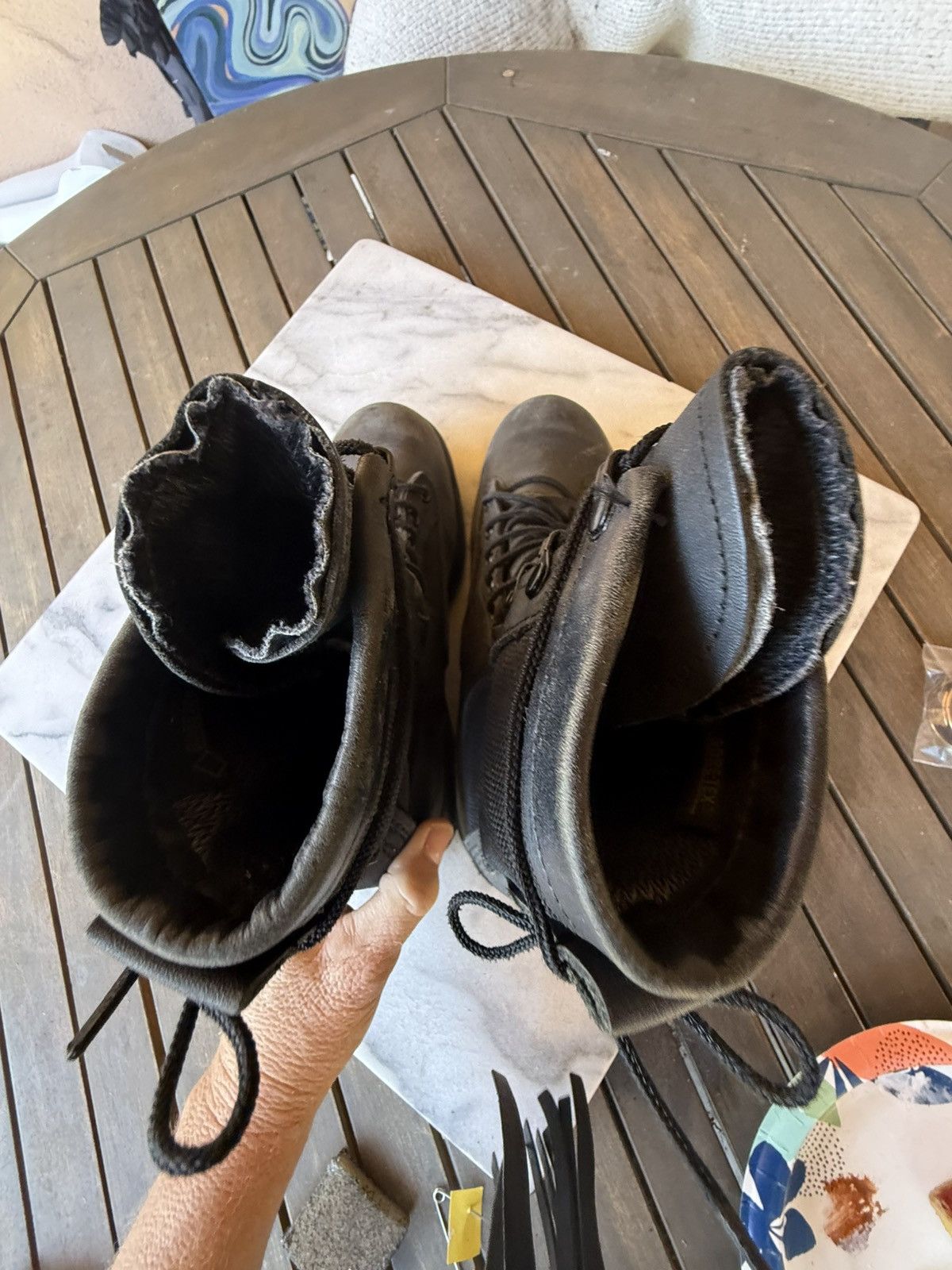 Other Belleville black leather / nylon tactical boots Sz 6 Size US 6 / EU 39 - 8 Thumbnail