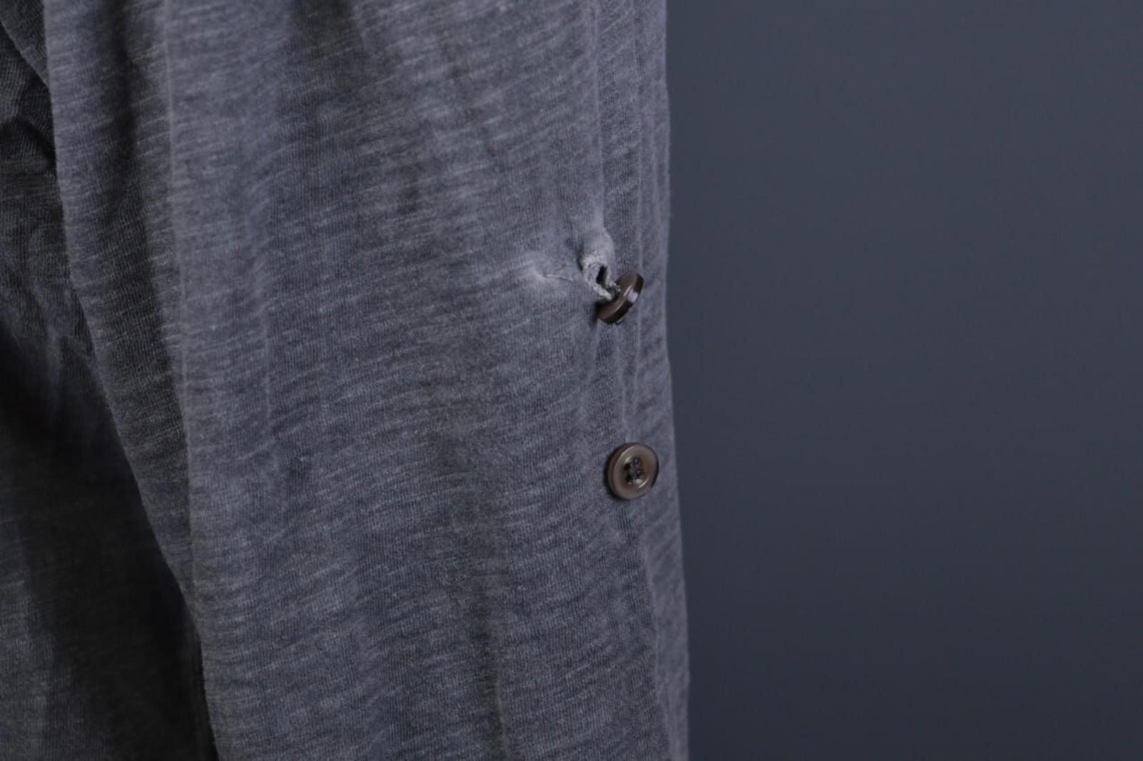 Thom Krom Thom Krom Gray Henley Lagenlook Tunic Blouse Shirt Size L Size L / US 10 / IT 46 - 10 Thumbnail