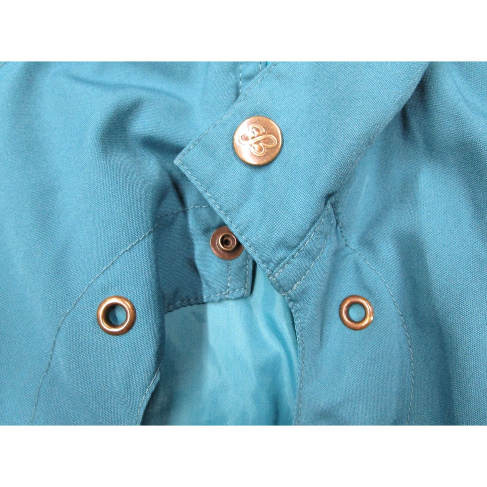 Eddie Bauer VINTAGE Eddie Bauer Women Large Blue Zip Hooded Jacket Lined Jersey Polyester Made in Hong Kong Y2K Size L / US 10 / IT 46 - 4 Thumbnail