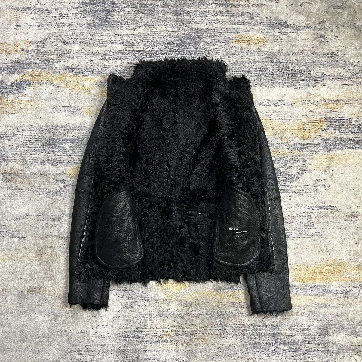 semanticdesign Rare Shellac x Semantic design trim fur bikers jacket Size US M / EU 48-50 / 2 - 11 Thumbnail