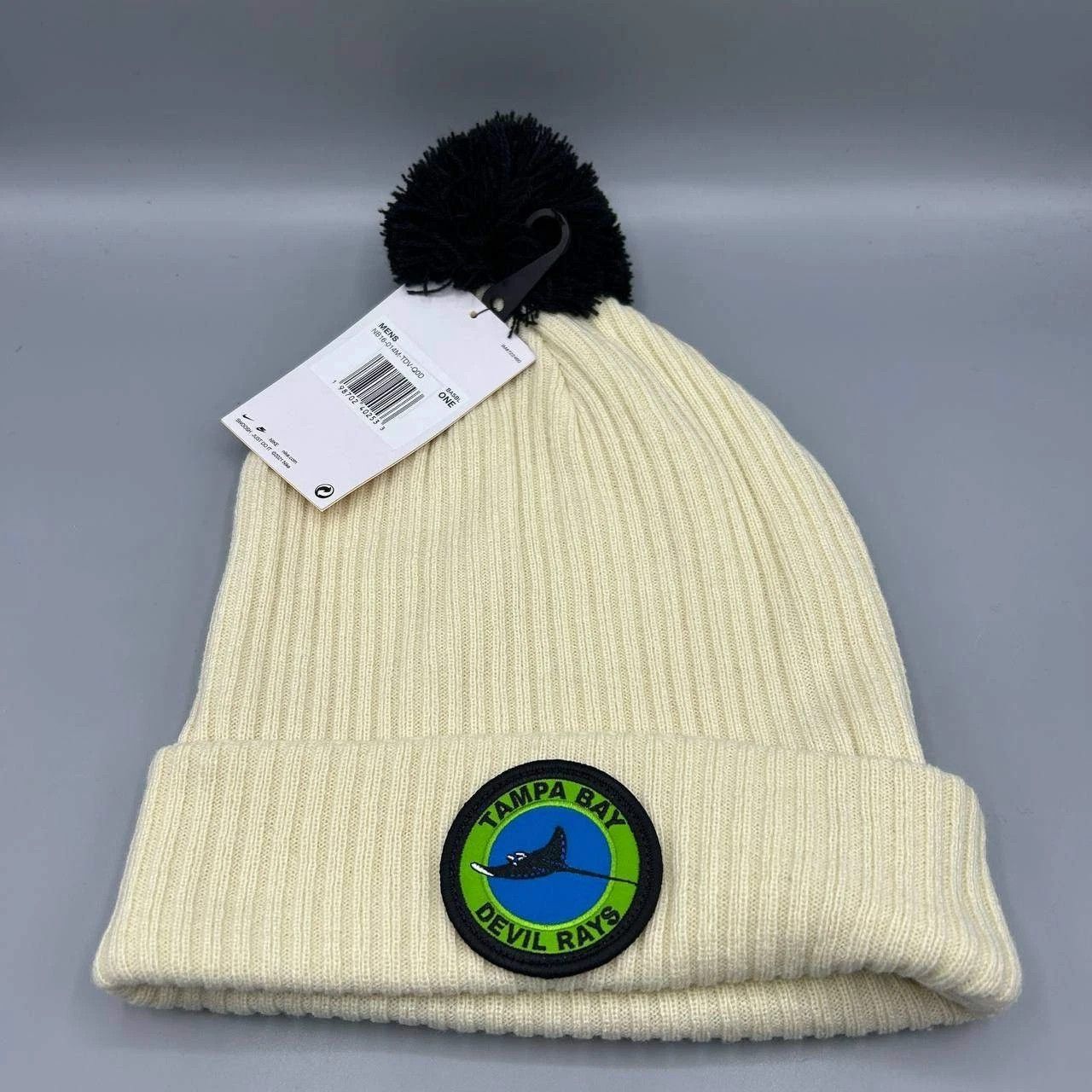 Nike Tampa Bay Devil Rays x Nike Hat Men Cuffed Beanie Pom Pom Size ONE SIZE - 1 Thumbnail