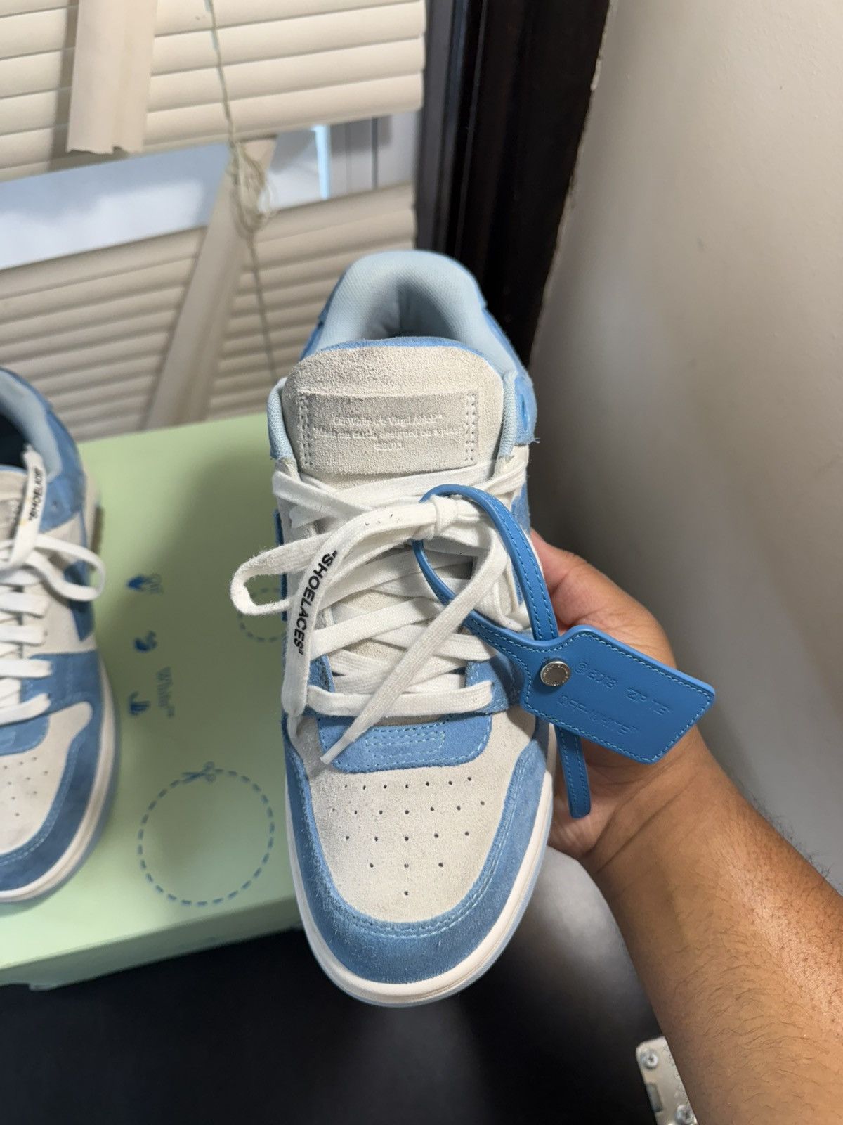 Off-White Out of Office Light Blue Size 40/ 7 US