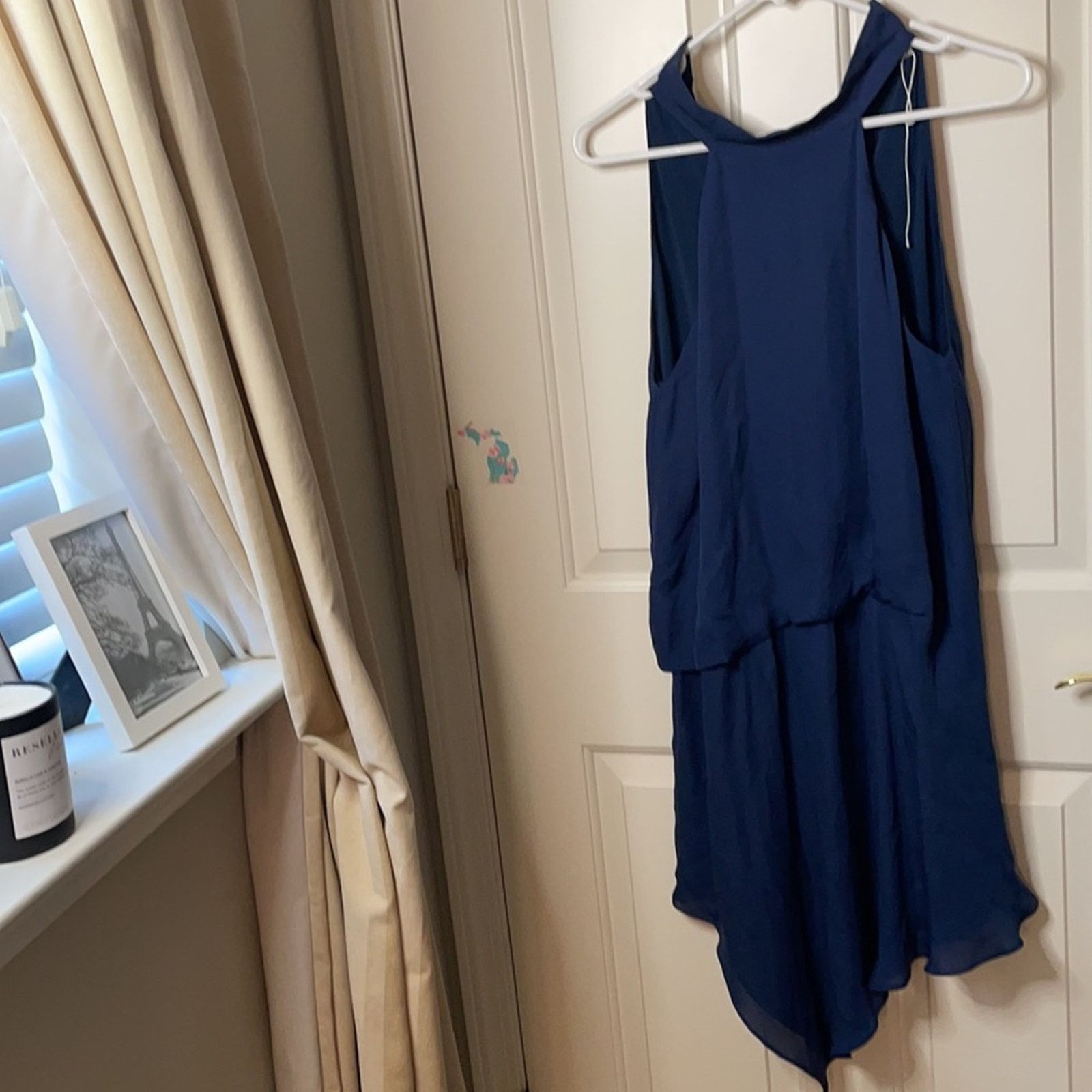 Haute Hippie Haute Hippie Katherine halter navy silk dress 2 Size XS / US 0-2 / IT 36-38 - 7 Thumbnail