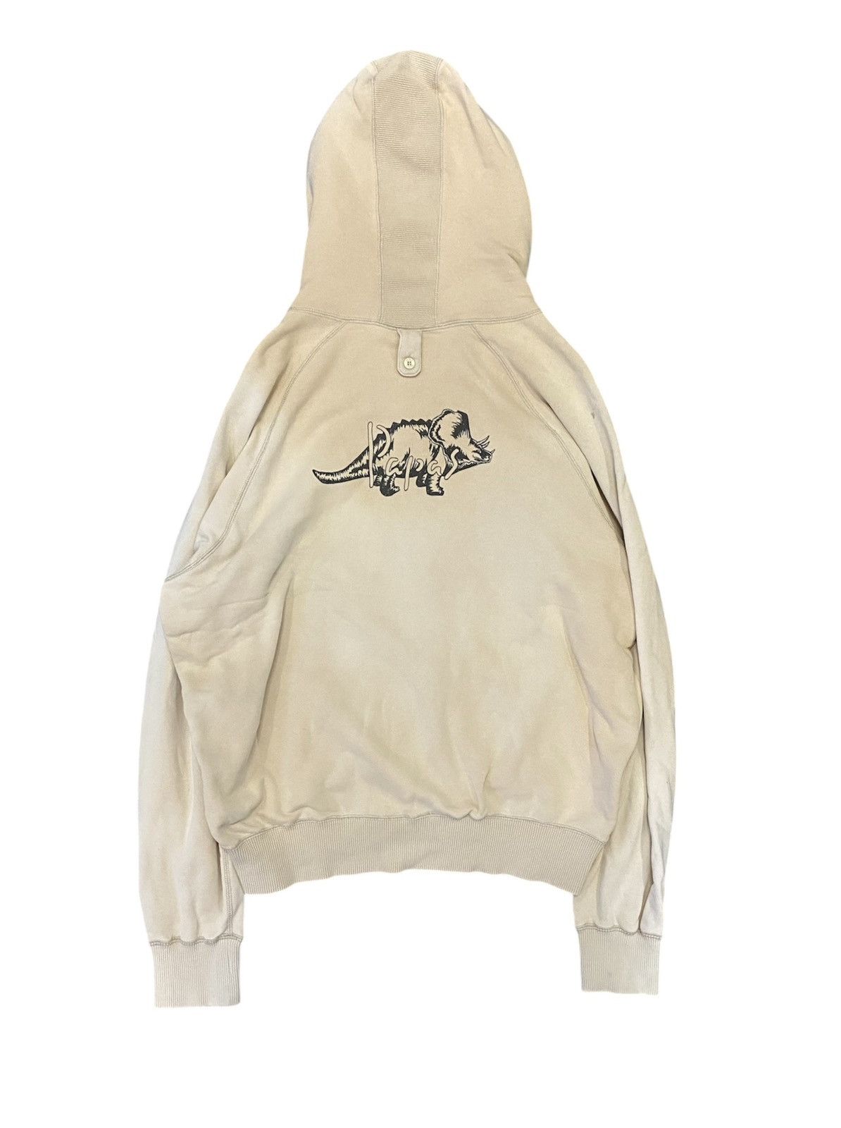 Japanese Brand 1980s PAPAS Dinosaur Triceratops hoodie Size US L / EU 52-54 / 3 - 1 Thumbnail