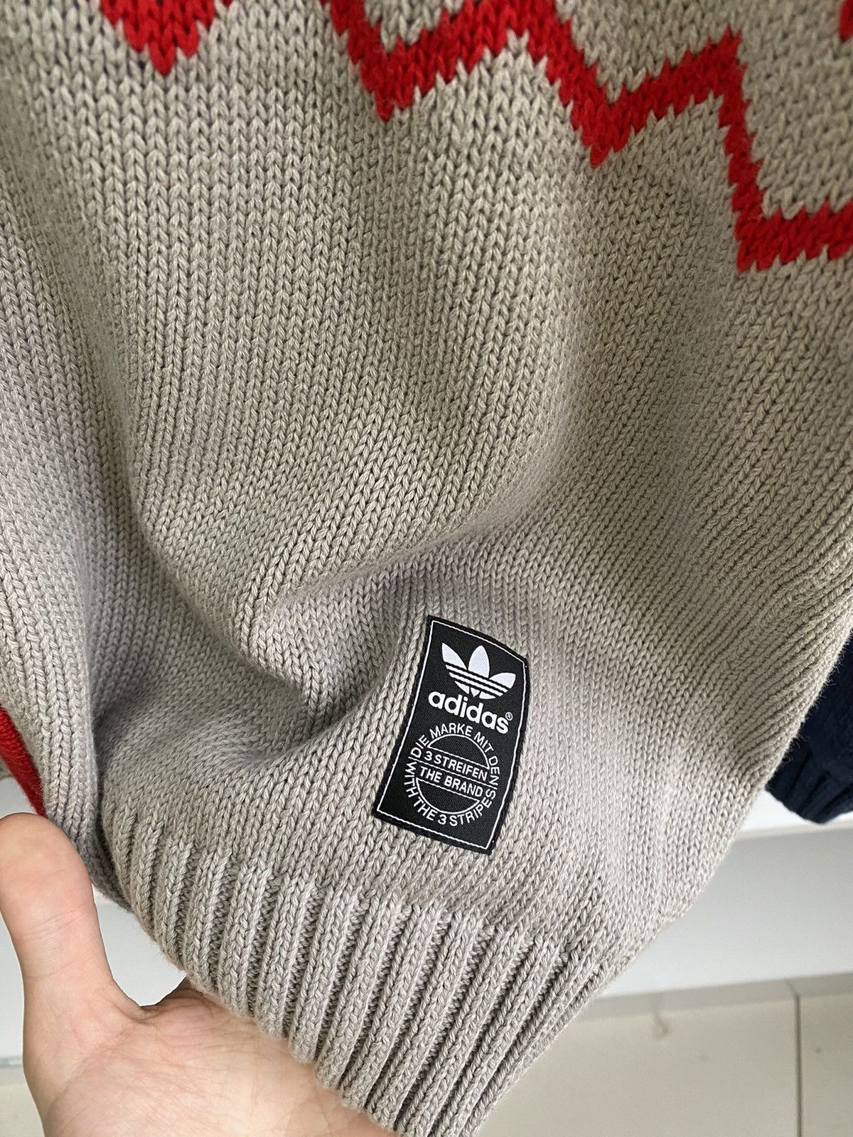 Adidas × Vintage Vintage Adidas Originals Knitted Zip Hoodie Size US L / EU 52-54 / 3 - 6 Thumbnail