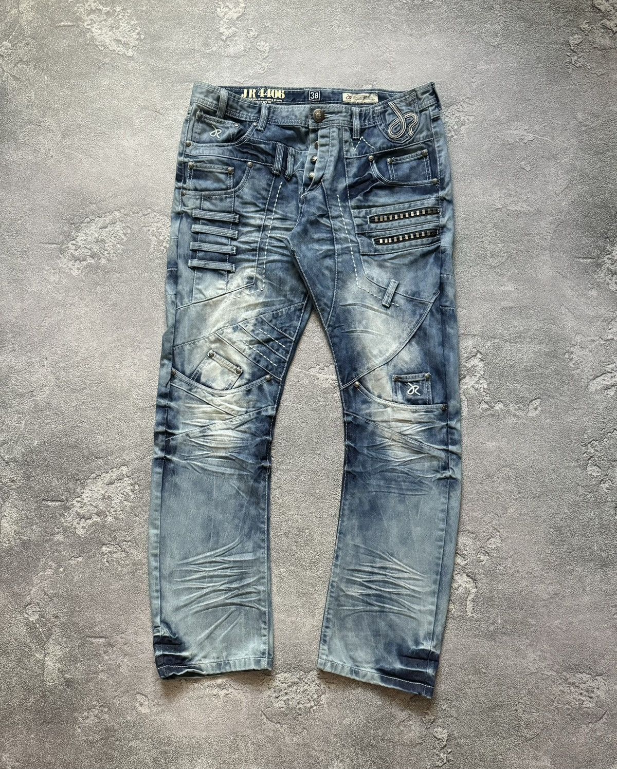 Japanese Brand JapRag By Okusama zaniki cargo denim pant trouser Jean Japan Size US 38 / EU 54 - 6 Thumbnail