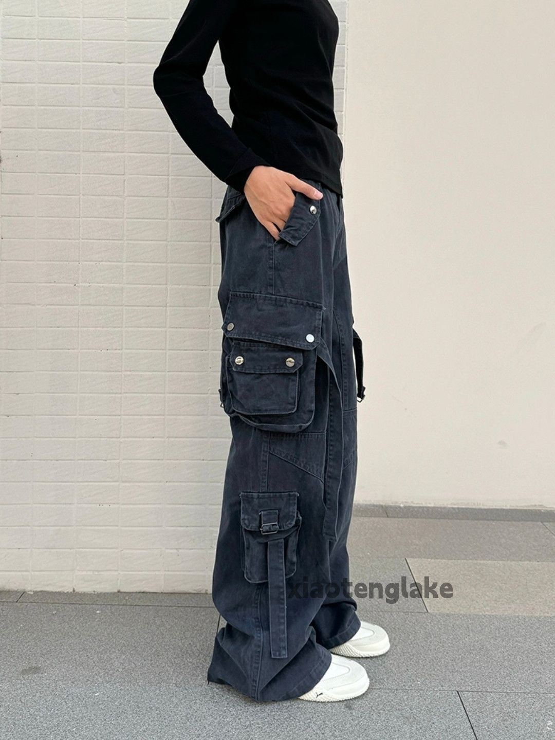 Designer × Japanese Brand × Vintage Unisex washed workwear cargo yuppie bootcut pants Size US 32 / EU 48 - 1 Thumbnail
