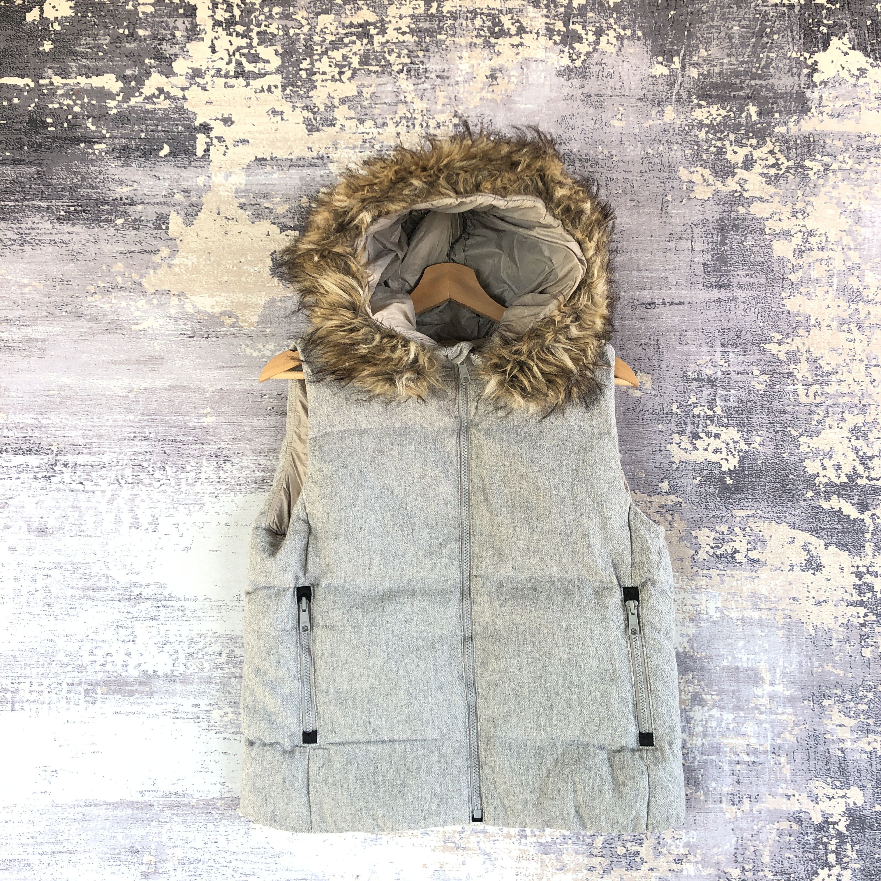 If Six Was Nine × Japanese Brand GAP Hoodie Vest Puffer Jacket Sleeveless Wool Puffer Jacket Size S / US 4 / IT 40 - 2 Thumbnail