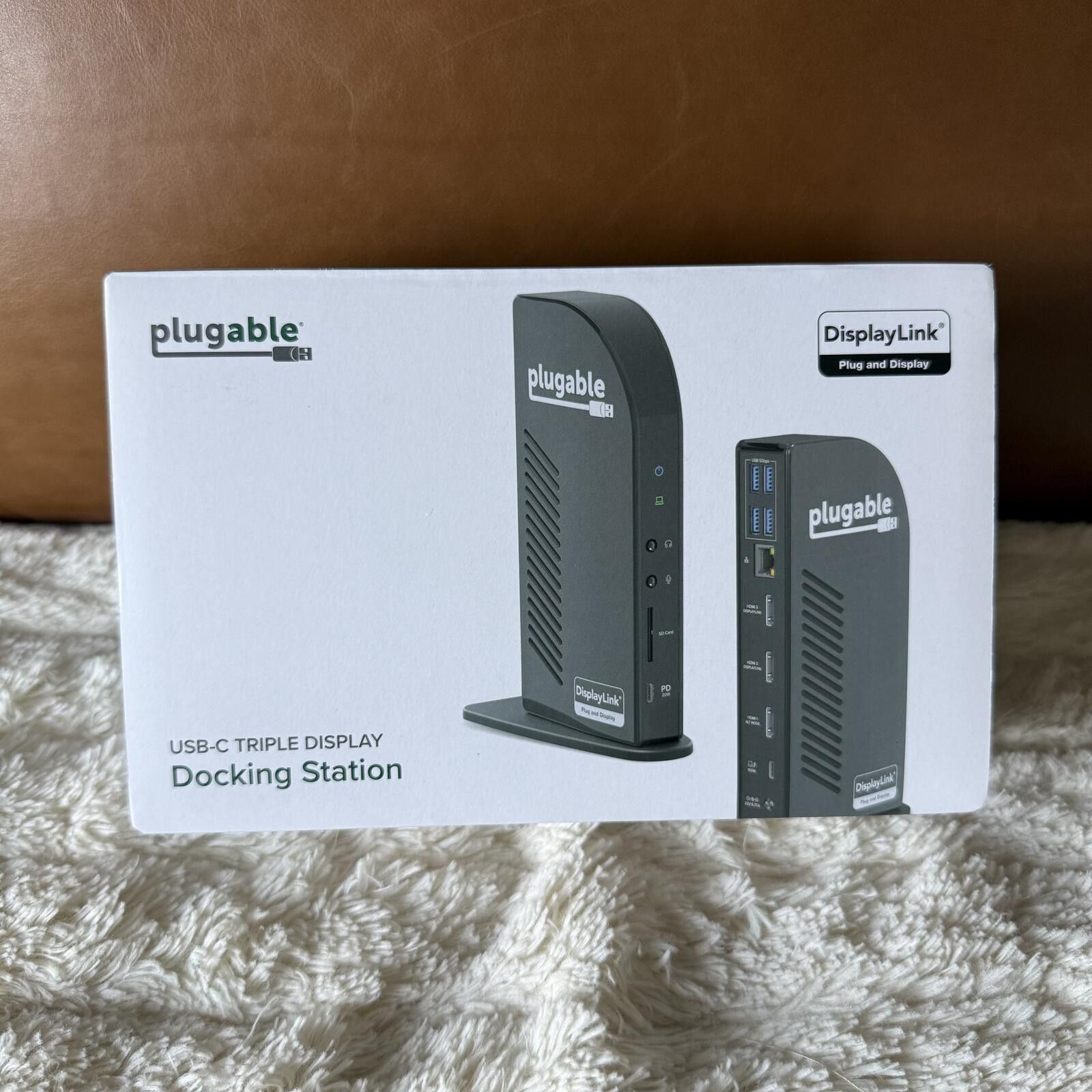 Other Plugable 13-in-1 USB-C Triple Monitor Docking Station *New Size ONE SIZE - 1 Thumbnail