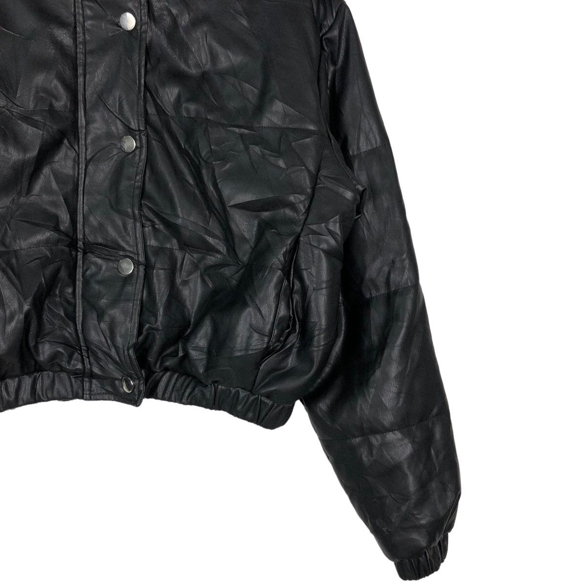 Japanese Brand 🔥Rare Cropped Streetwear Style Soft Polyester Jacket Black Size US L / EU 52-54 / 3 - 4 Thumbnail