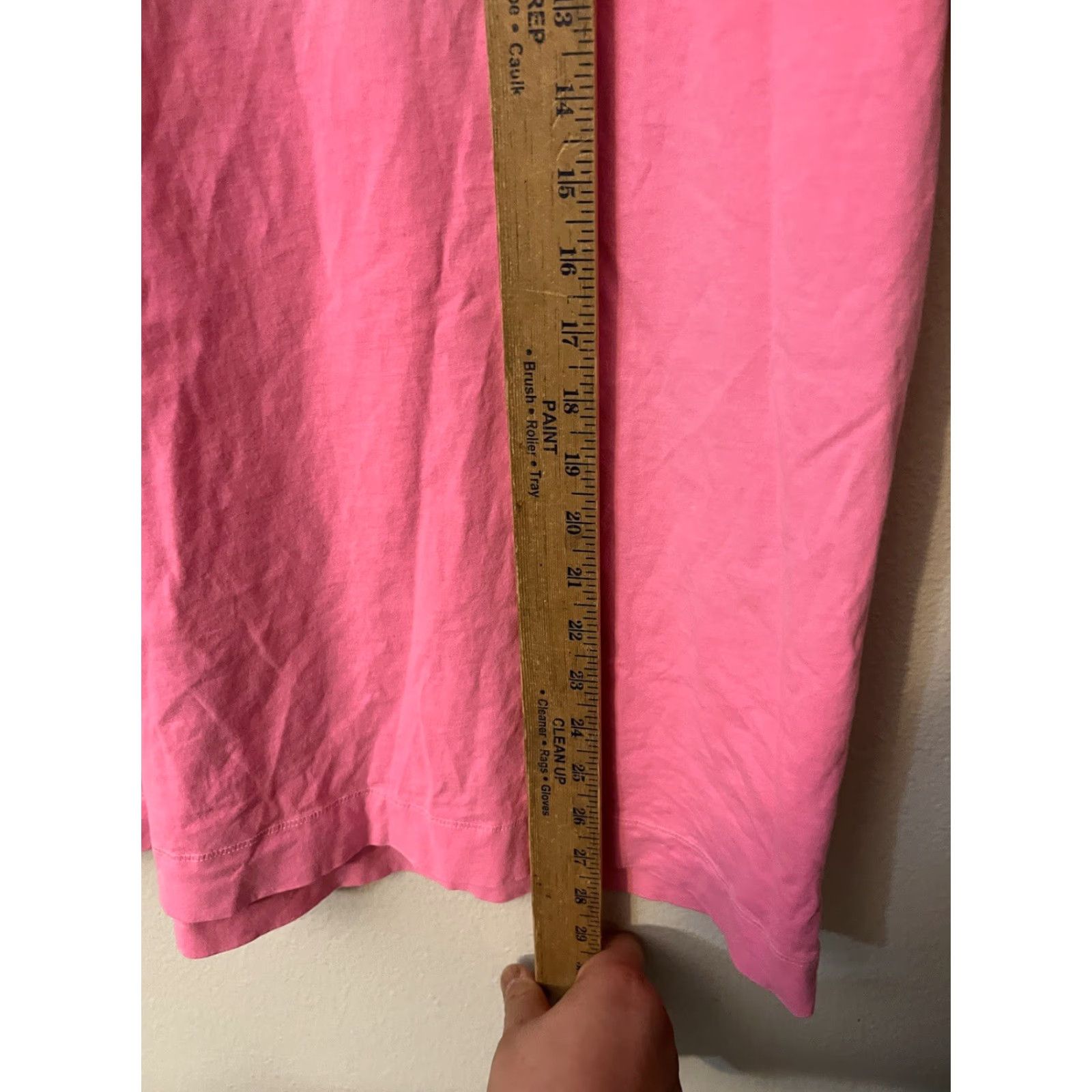 Old Navy VINTAGE Old Navy Everywear Womens Solid Pink Cotton Round Neck Short Sleeve Shirt M Size M / US 6-8 / IT 42-44 - 4 Thumbnail