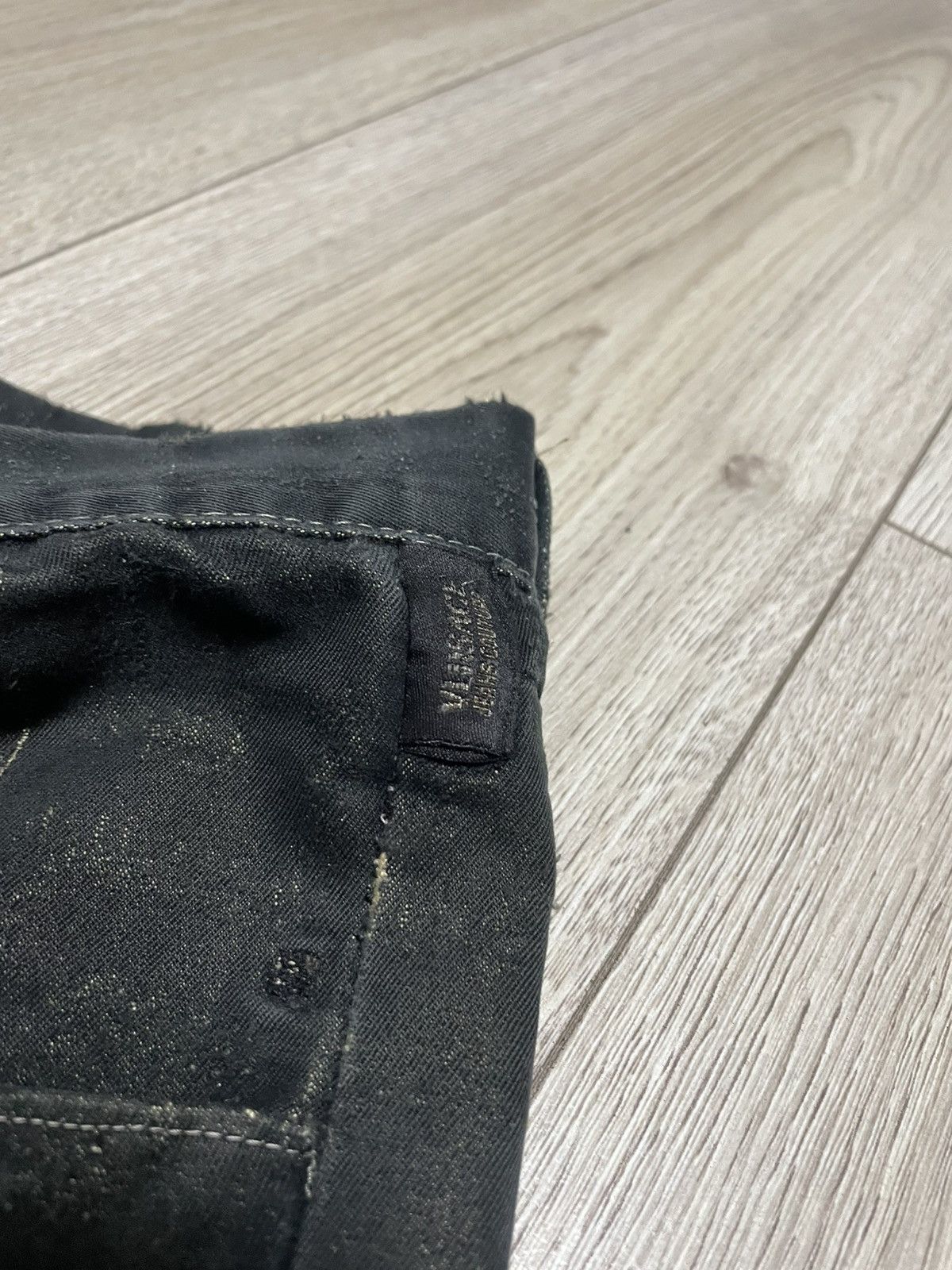 Versace Jeans Couture Vintage Trashed Gianni Versace Monogram Jeans Size US 38 / EU 54 - 11 Thumbnail