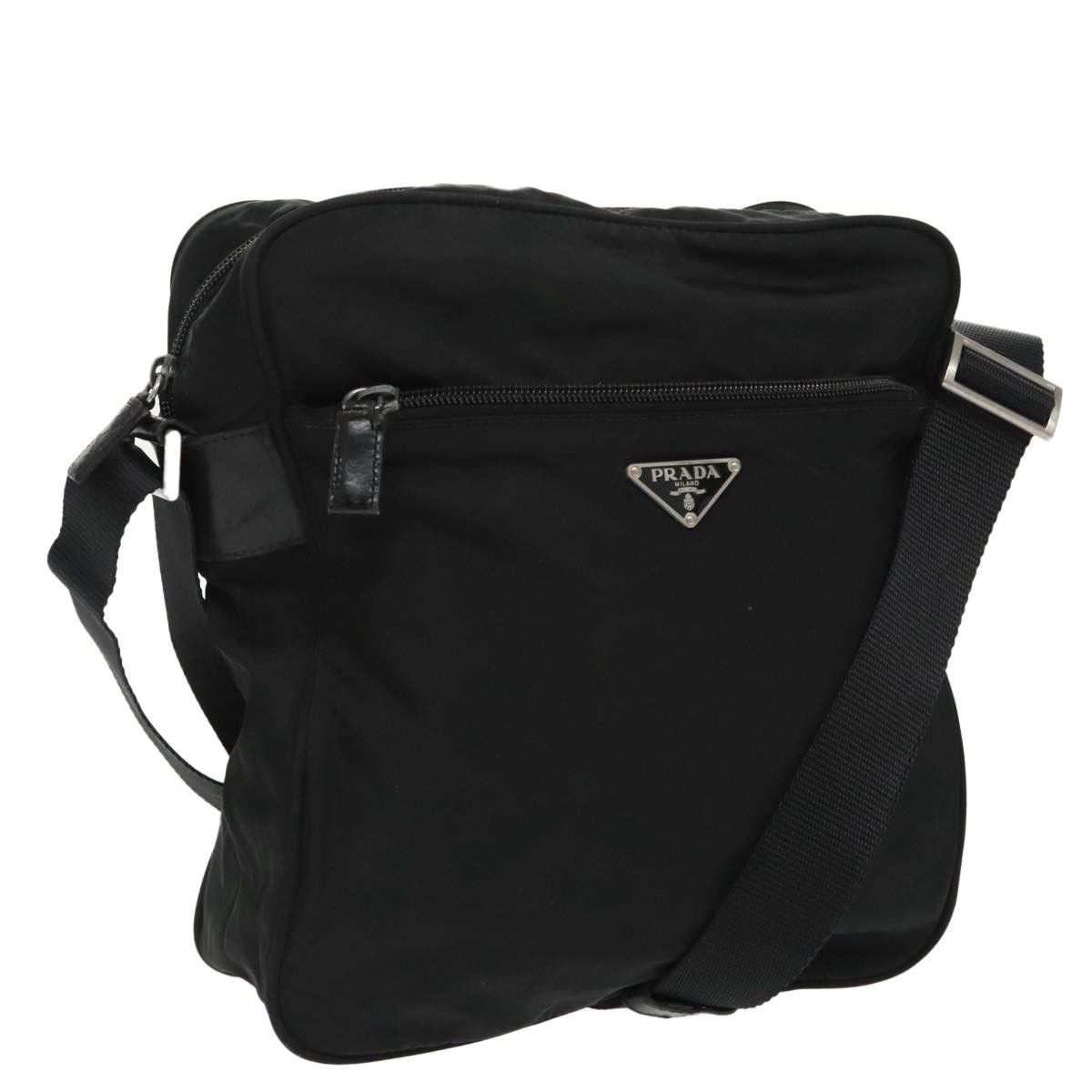 Prada Re-Nylon Black Synthetic Shoulder Bag (Pre-Owned) Size ONE SIZE - 1 Thumbnail