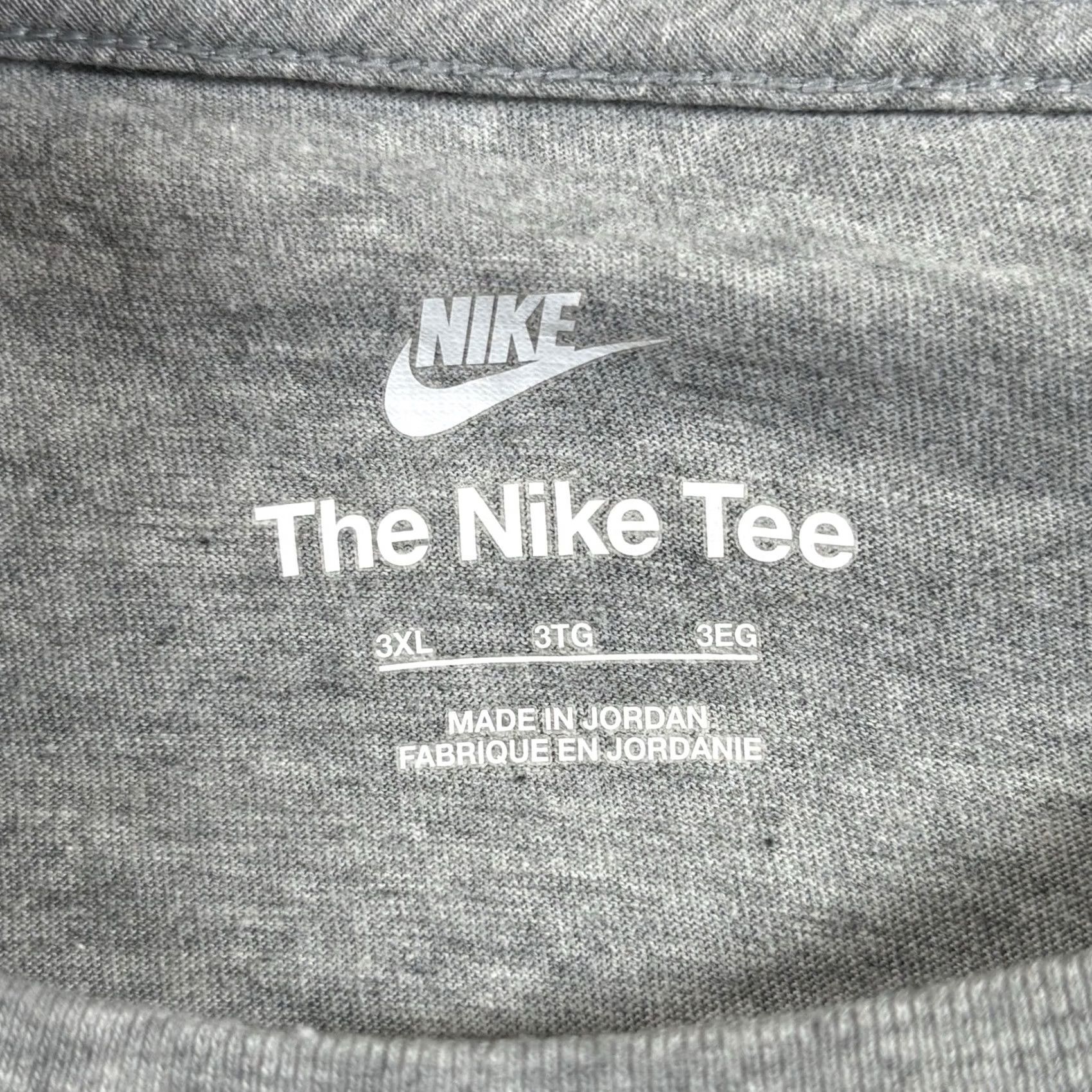 Nike Nike Tee Men’s T-Shirt Short Sleeve Gray Heather Black Swoosh Size 3XL Size US XXL / EU 58 / 5 - 5 Thumbnail