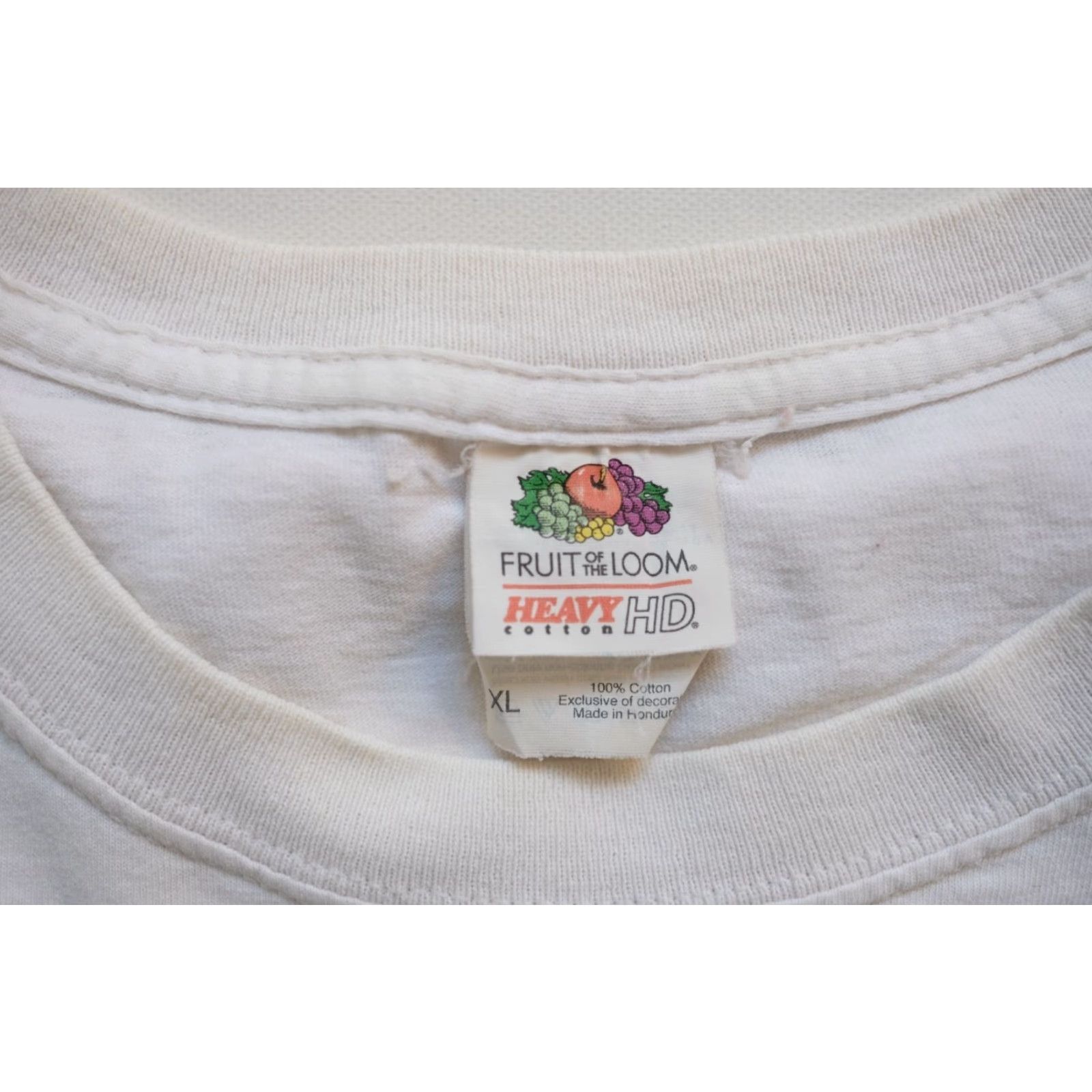 Fruit Of The Loom VINTAGE FRUIT OF THE LOOM VTG Y2K RETRO GUN HOLSTER GRAPHIC WHITE COTTON T SHIRT SZ XL Size US XL / EU 56 / 4 - 5 Thumbnail