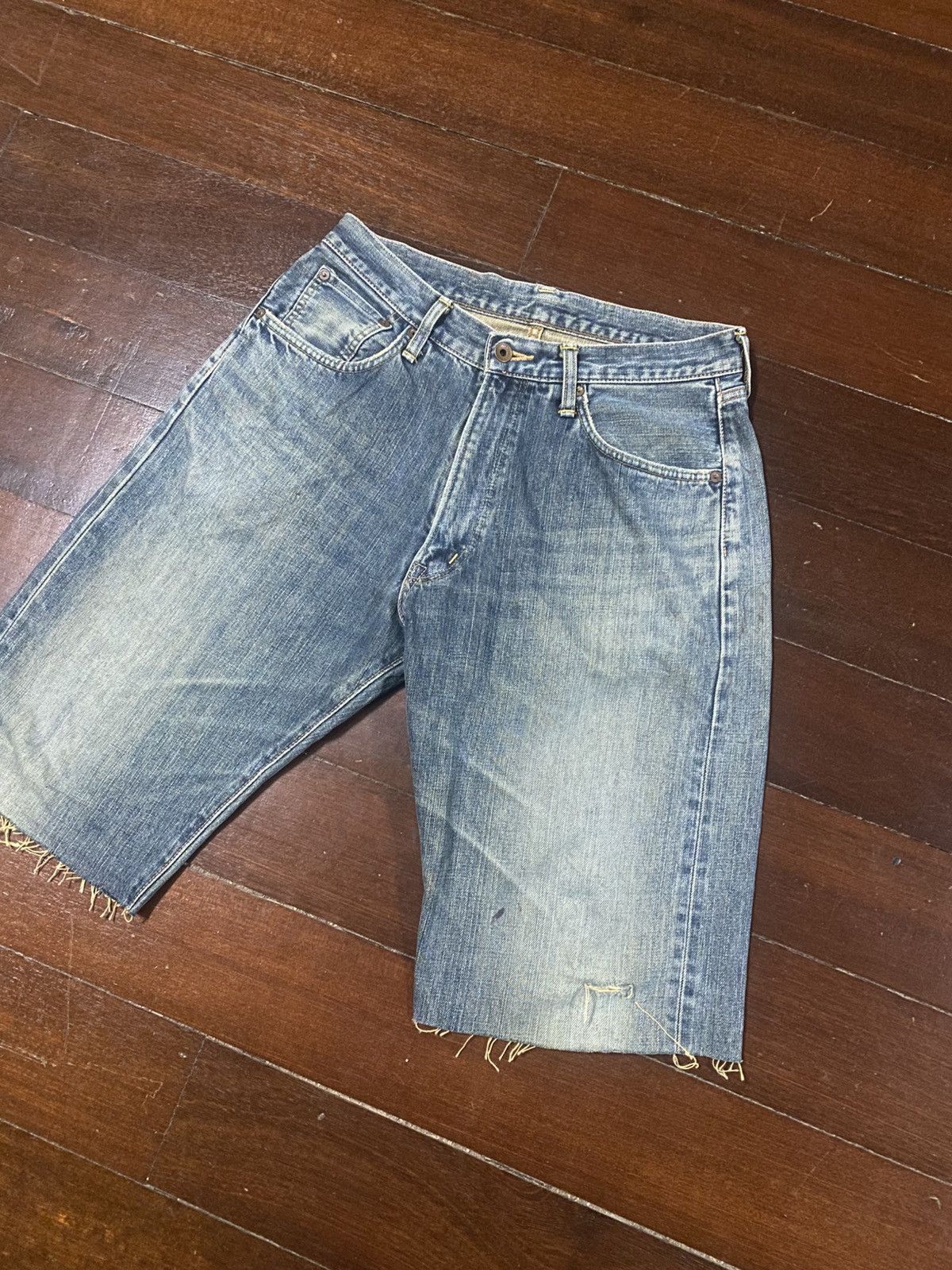 Kapital VINTAGE EDWIN 505 SELVEDGE BAGGY RUSTY DISTRESSED DENIM Size US 32 / EU 48 - 4 Thumbnail