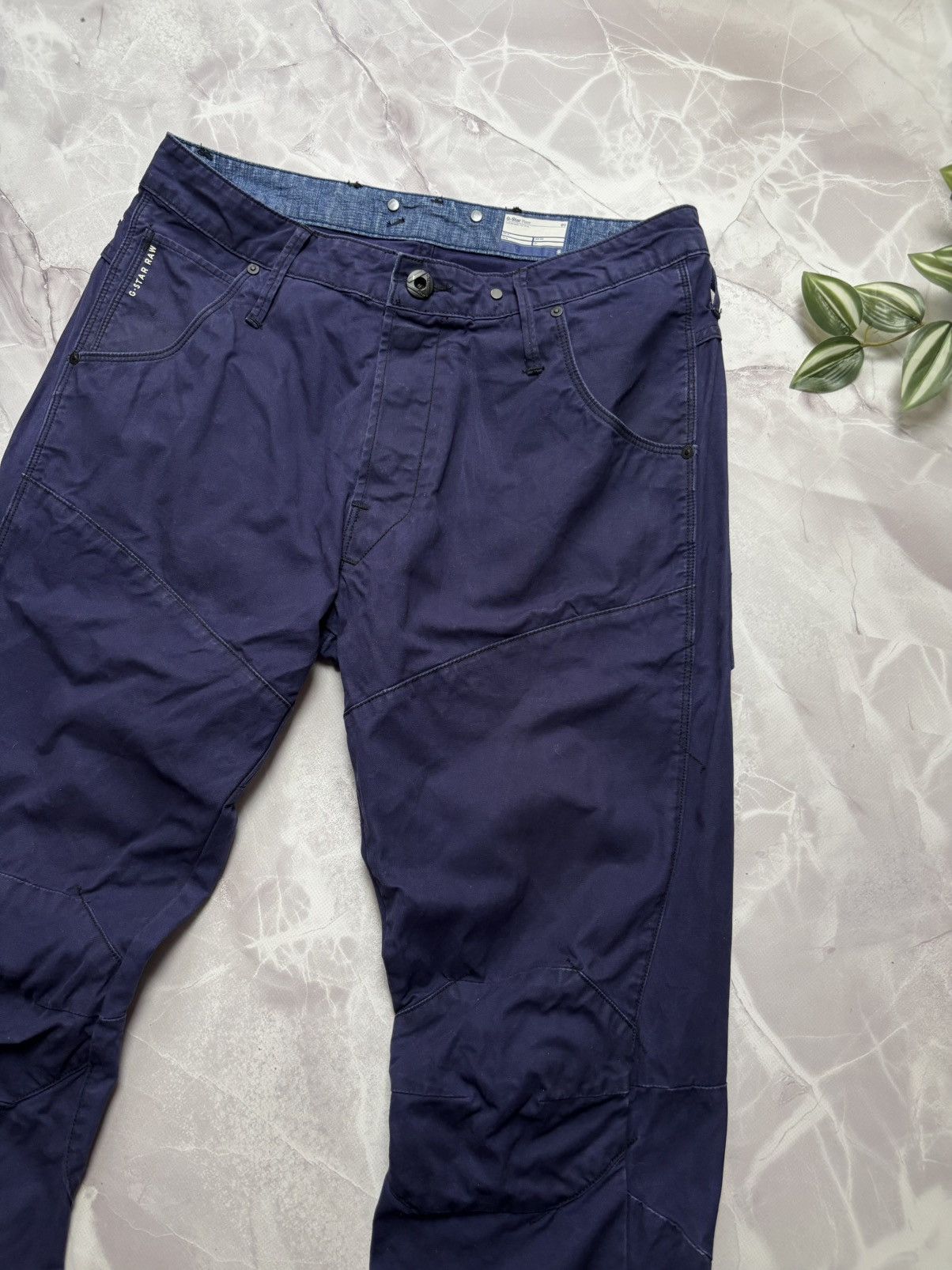 G-Star G-Star Raw 5620 3D Dimension Tapered COJ Navy Mens 33 x 32 Size US 33 - 3 Thumbnail