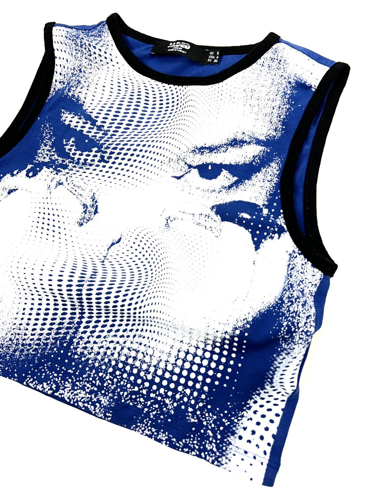 Jaded London Jeded london Y2K T-shirt Dotted Face Print 00's Crop Top Size S / US 4 / IT 40 - 4 Thumbnail