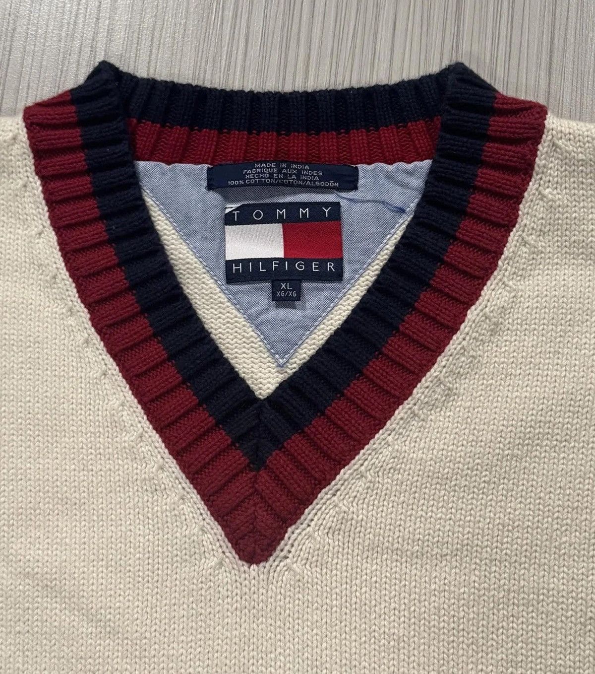 Tommy Hilfiger Vintage Tommy Hilfiger Sweater (Size XL) Size US XL / EU 56 / 4 - 3 Thumbnail
