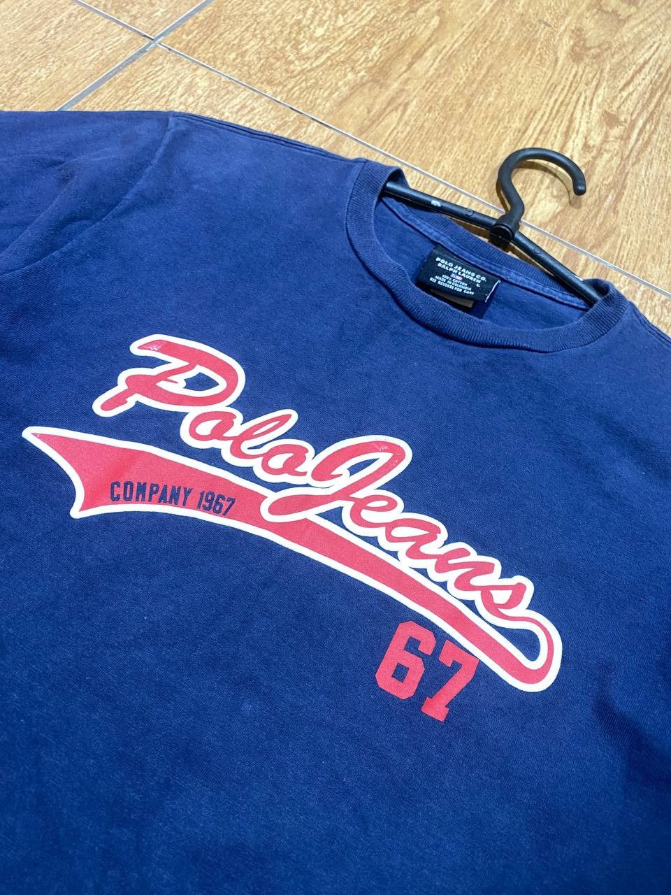 Polo Ralph Lauren Polo Jeans Co. Ralph Lauren Boys Navy Blue T Shirt Size US L / EU 52-54 / 3 - 9 Thumbnail